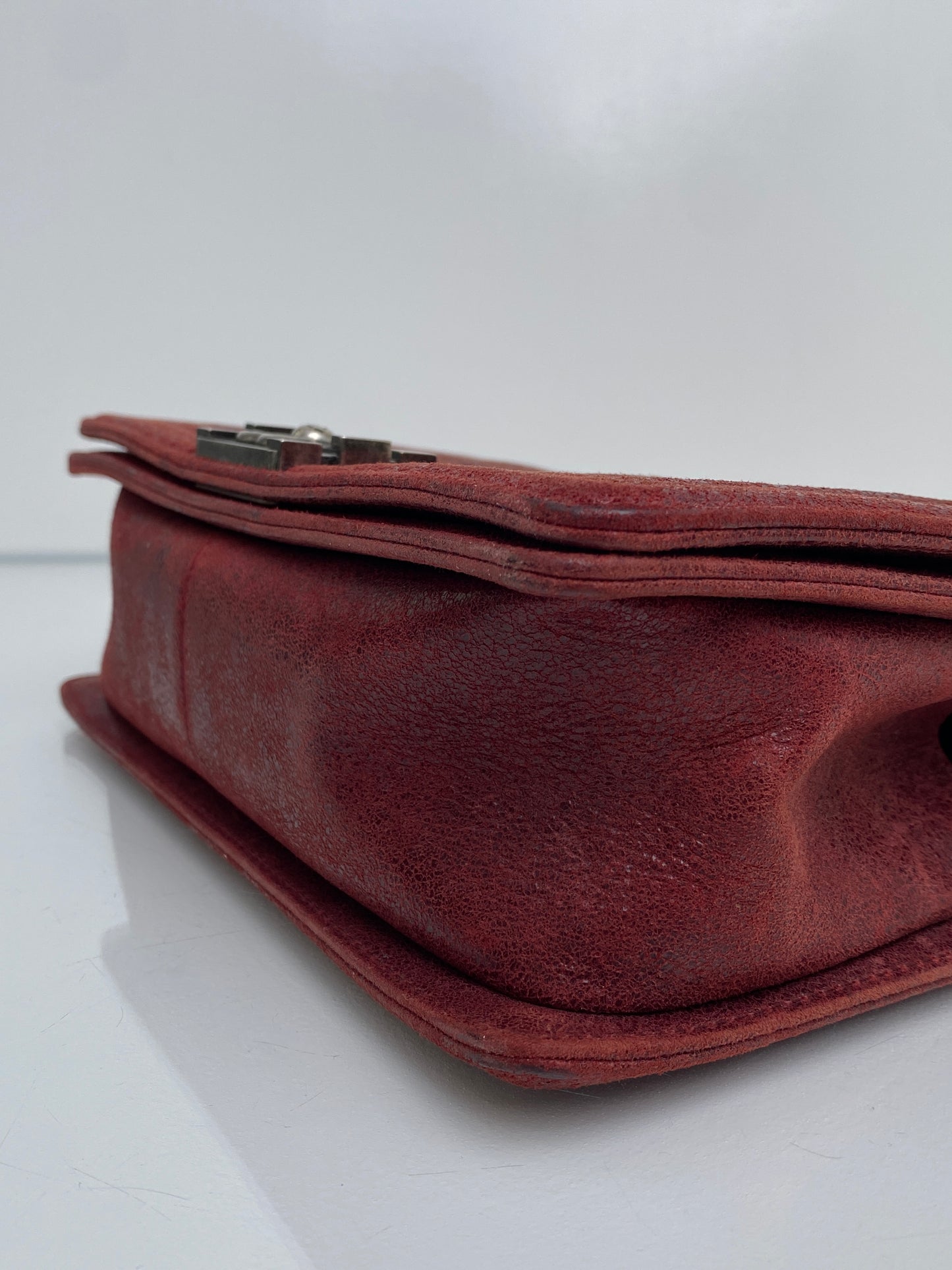 Chanel Burgundy Boy Bag RHW