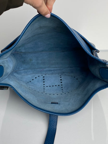 Hermes Evelyne GM Bleu Clemence PHW