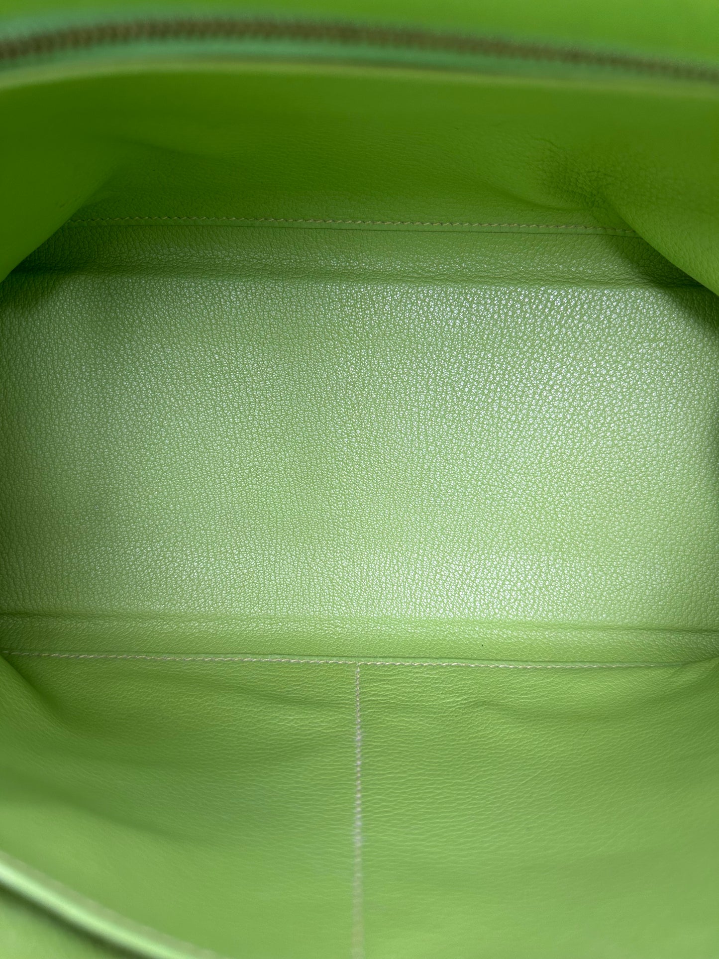 Hermes Kelly 32 Vert Cru, Jaune, and Blue Thalassa Clemence GHW #G