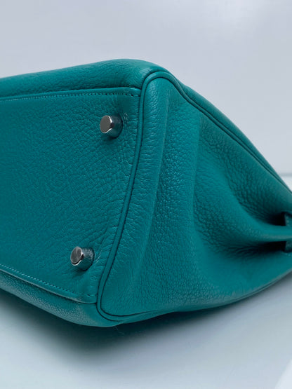 Hermes Kelly 28 Lagoon Chèvre PHW #L