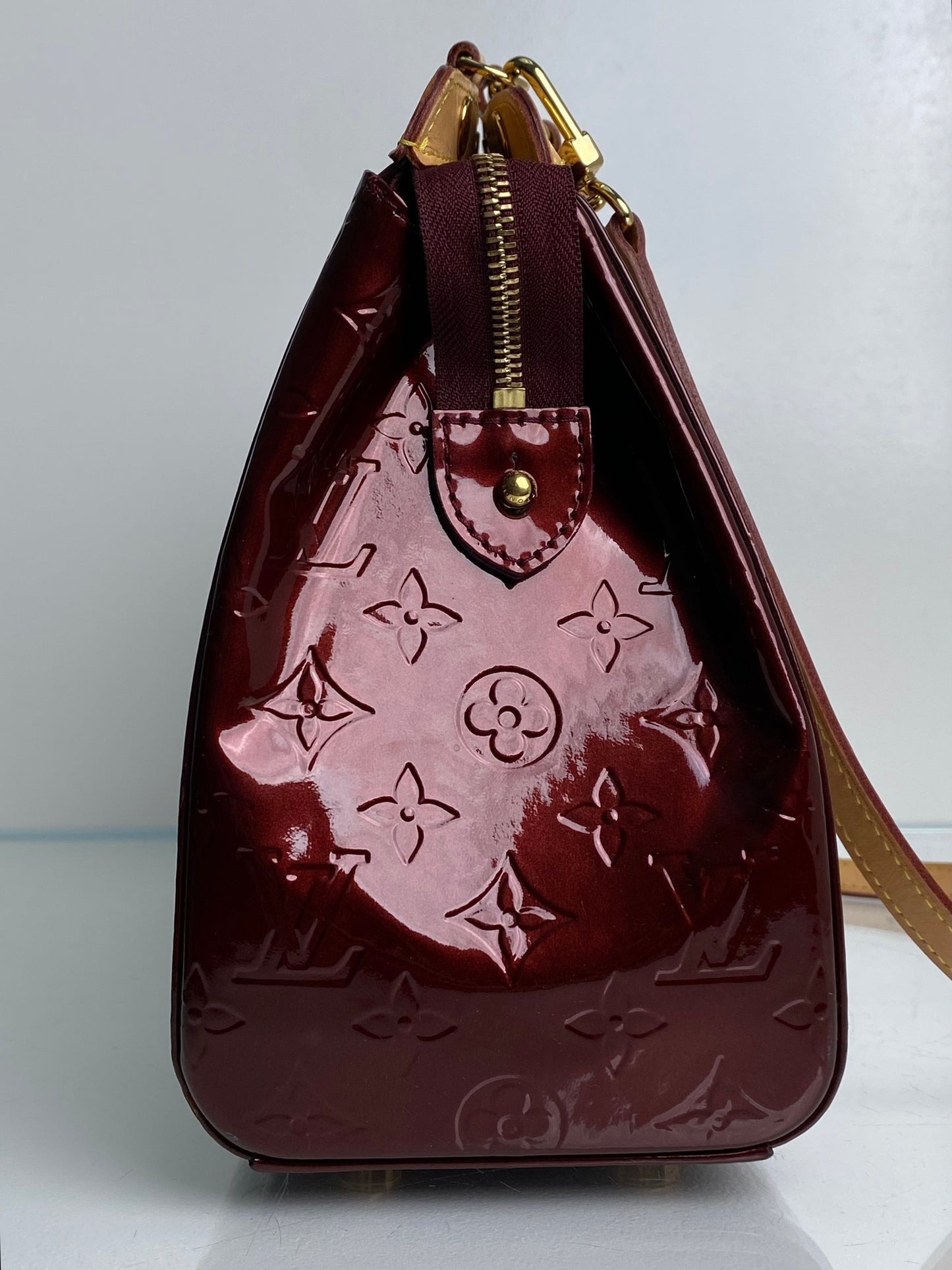 Louis Vuitton Rouge Fauviste Vernis Brea MM Bag GHW