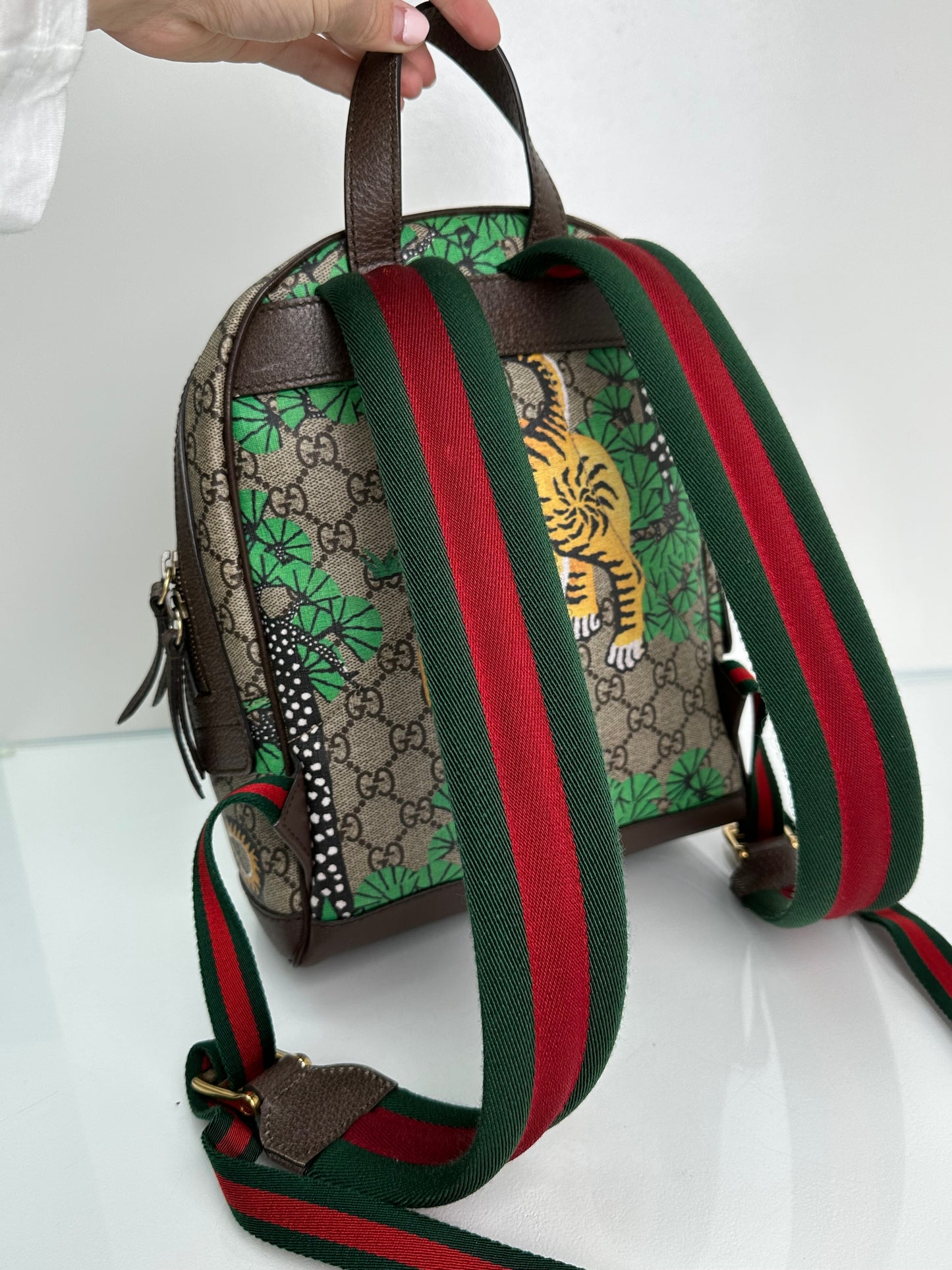 Gucci Supreme GG Bengal Backpack GHW