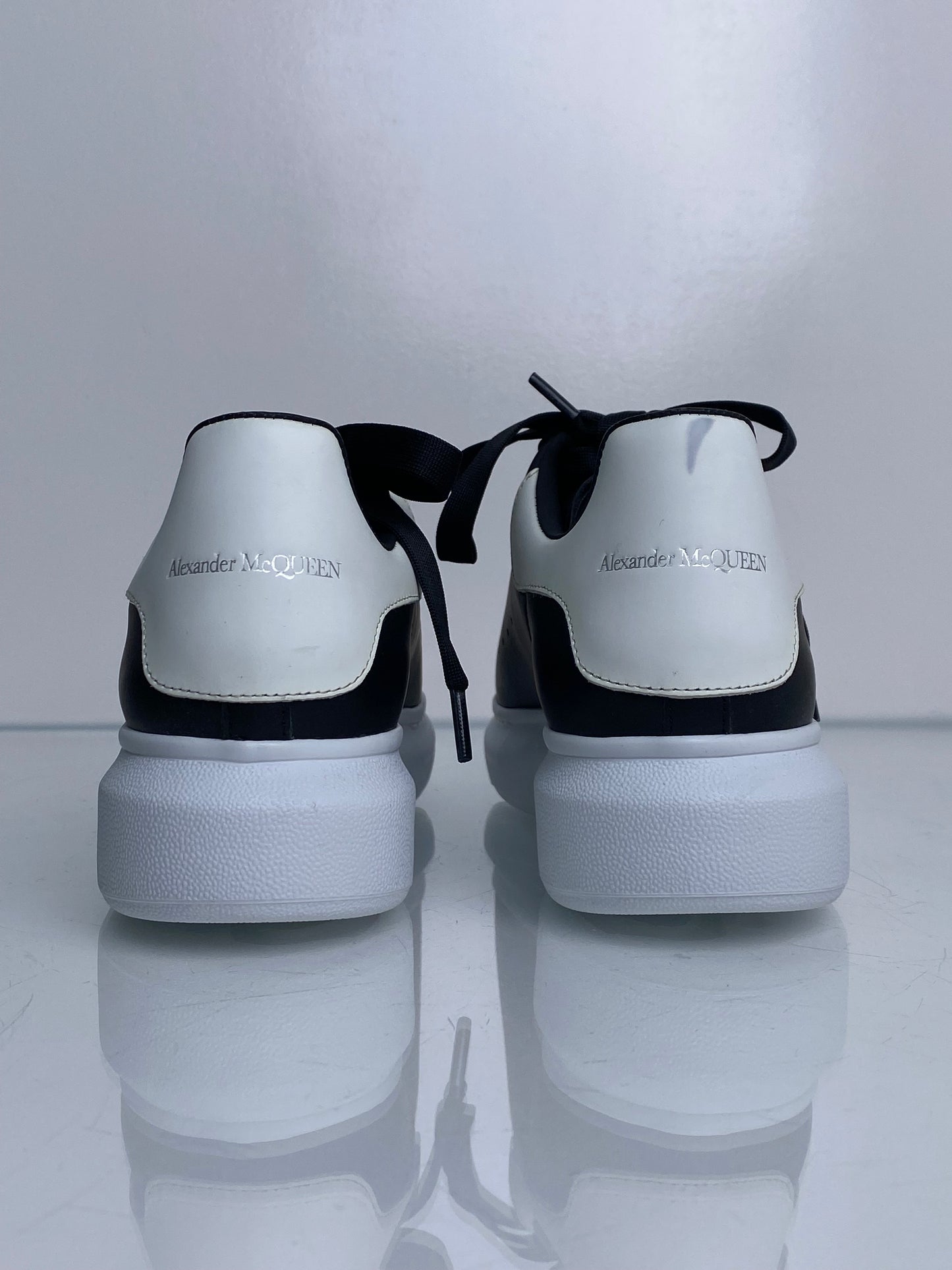 Alexander McQueen Black Oversized Sneakers, 39