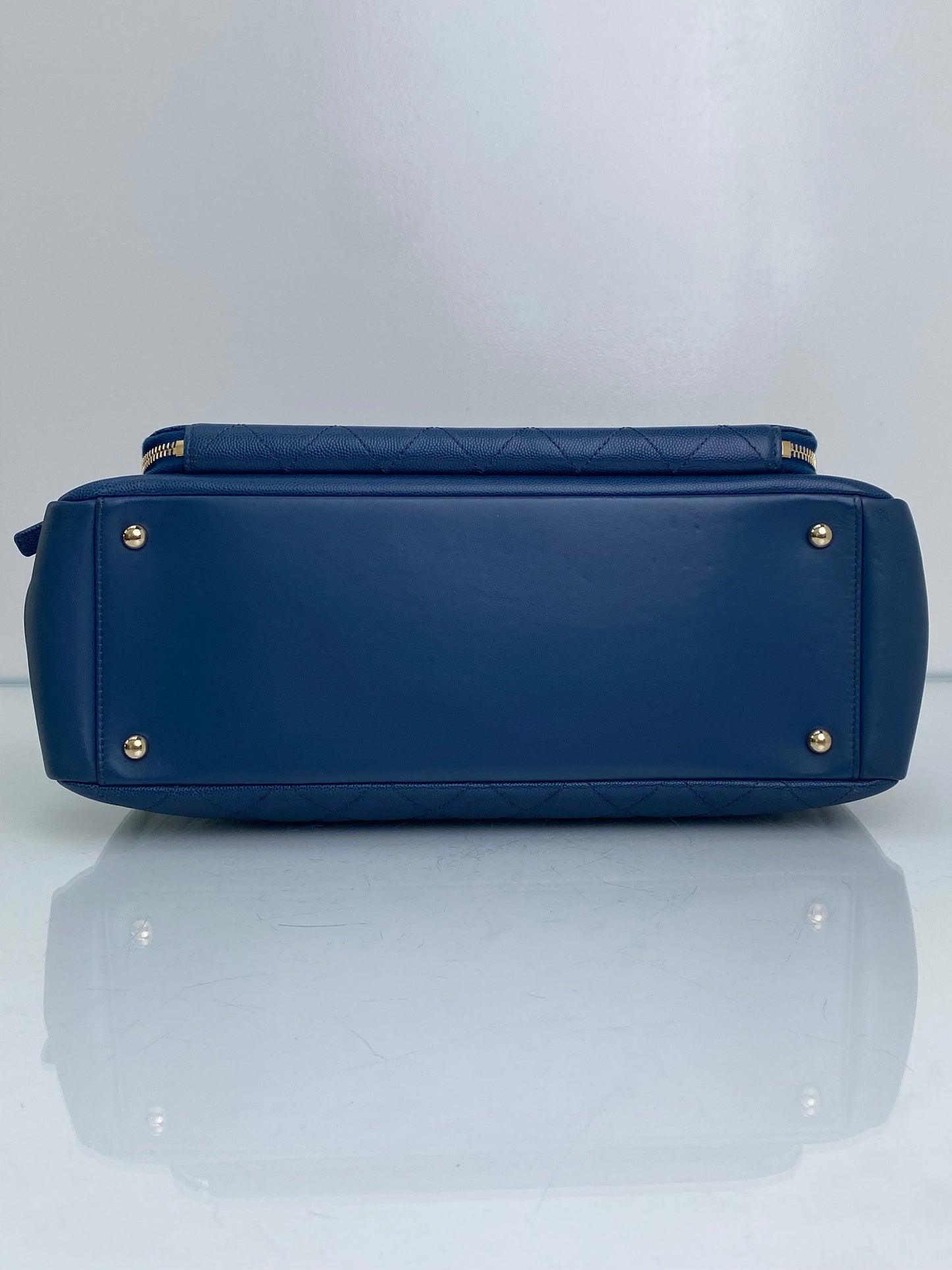 Chanel Blue Business Affinity Tote Bag GHW