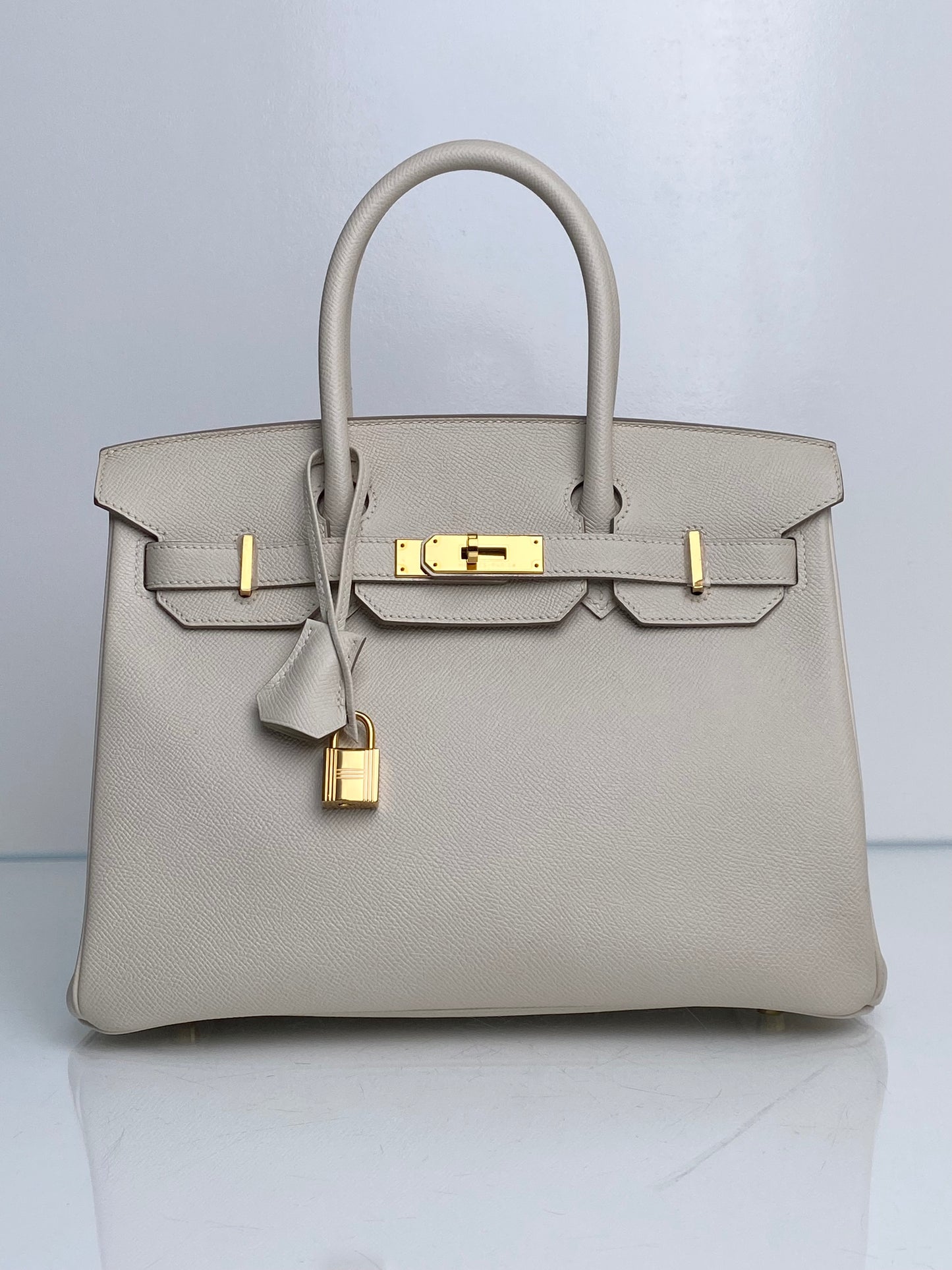 Hermes Birkin 30 Craie Epsom GHW #T