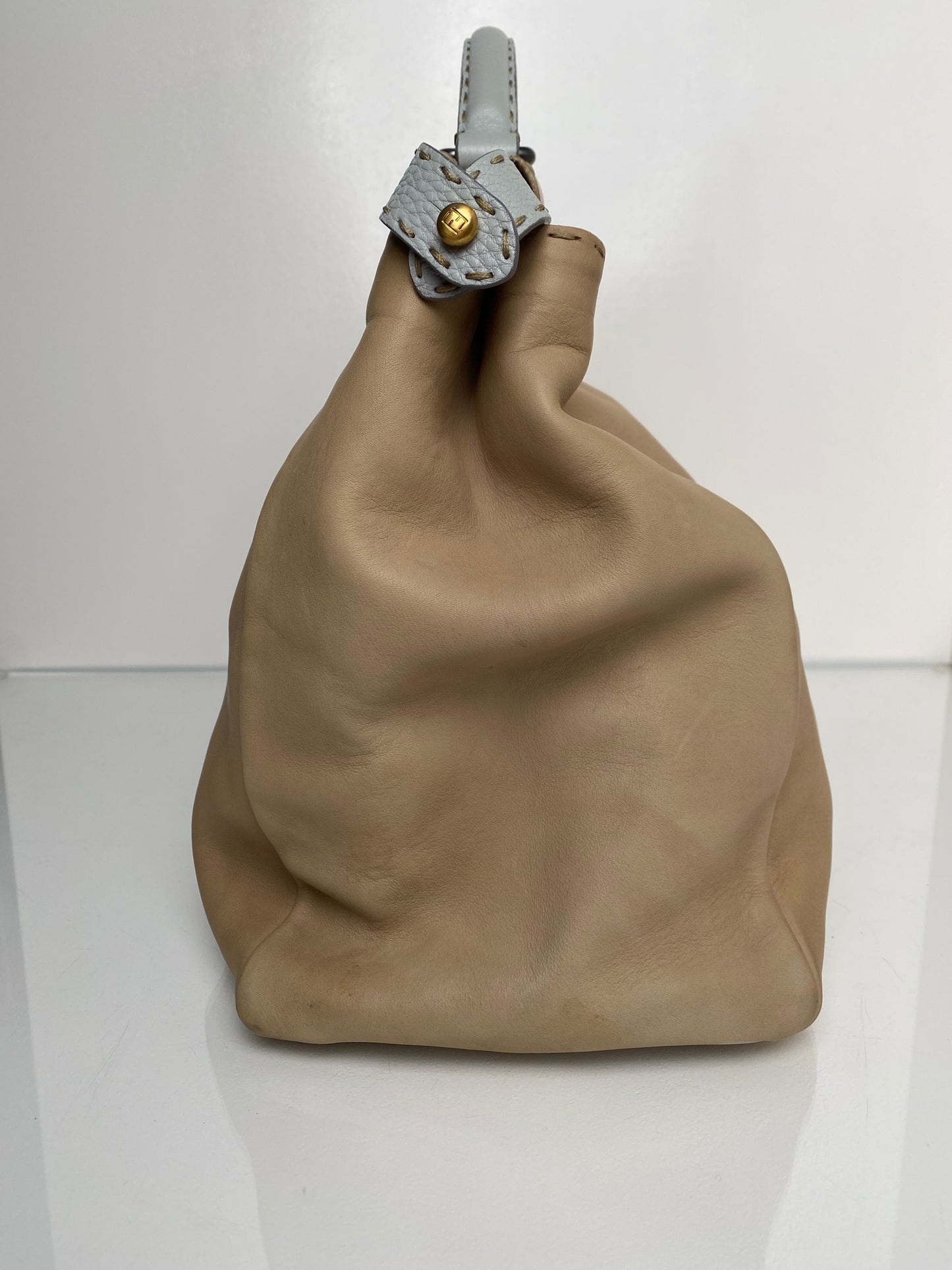 Fendi Beige & Grey Peekaboo Tote Bag TTHW