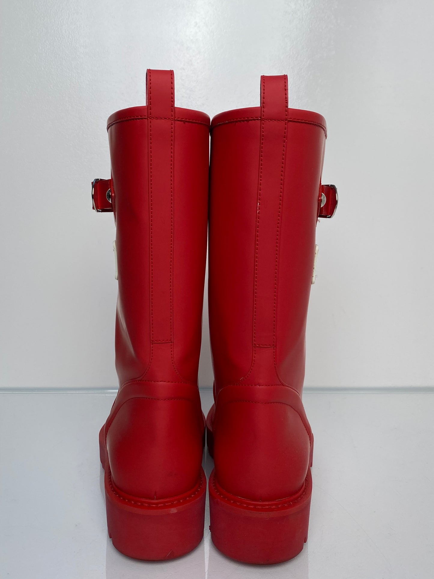 Louis Vuitton Red Rainboots, 39