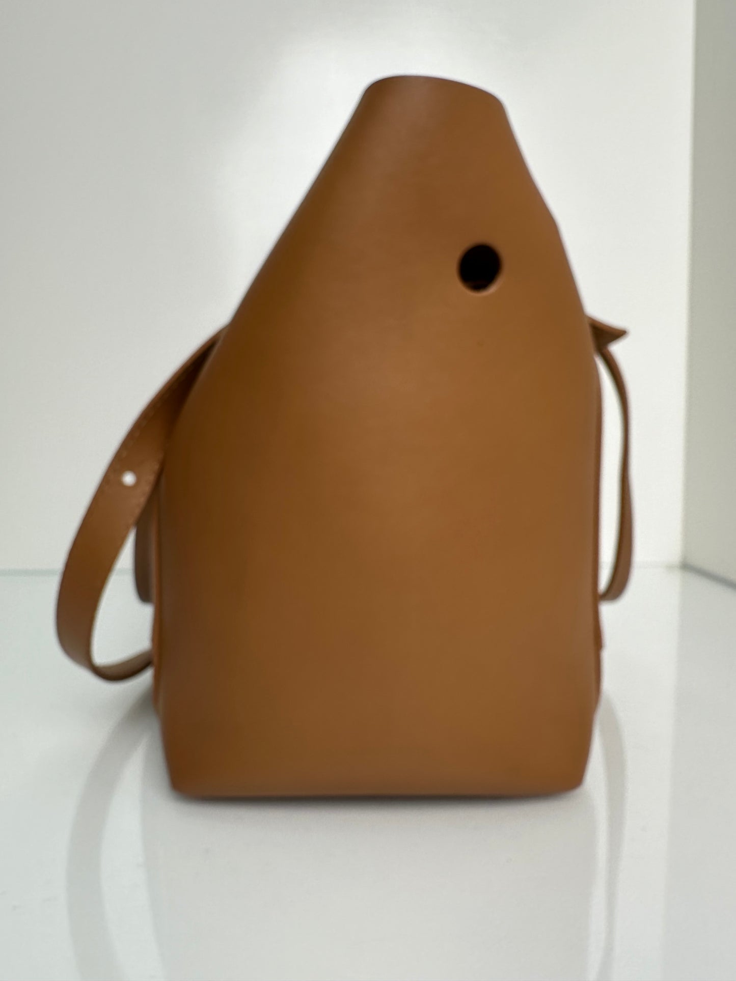 Off-White Tan Leather Tote