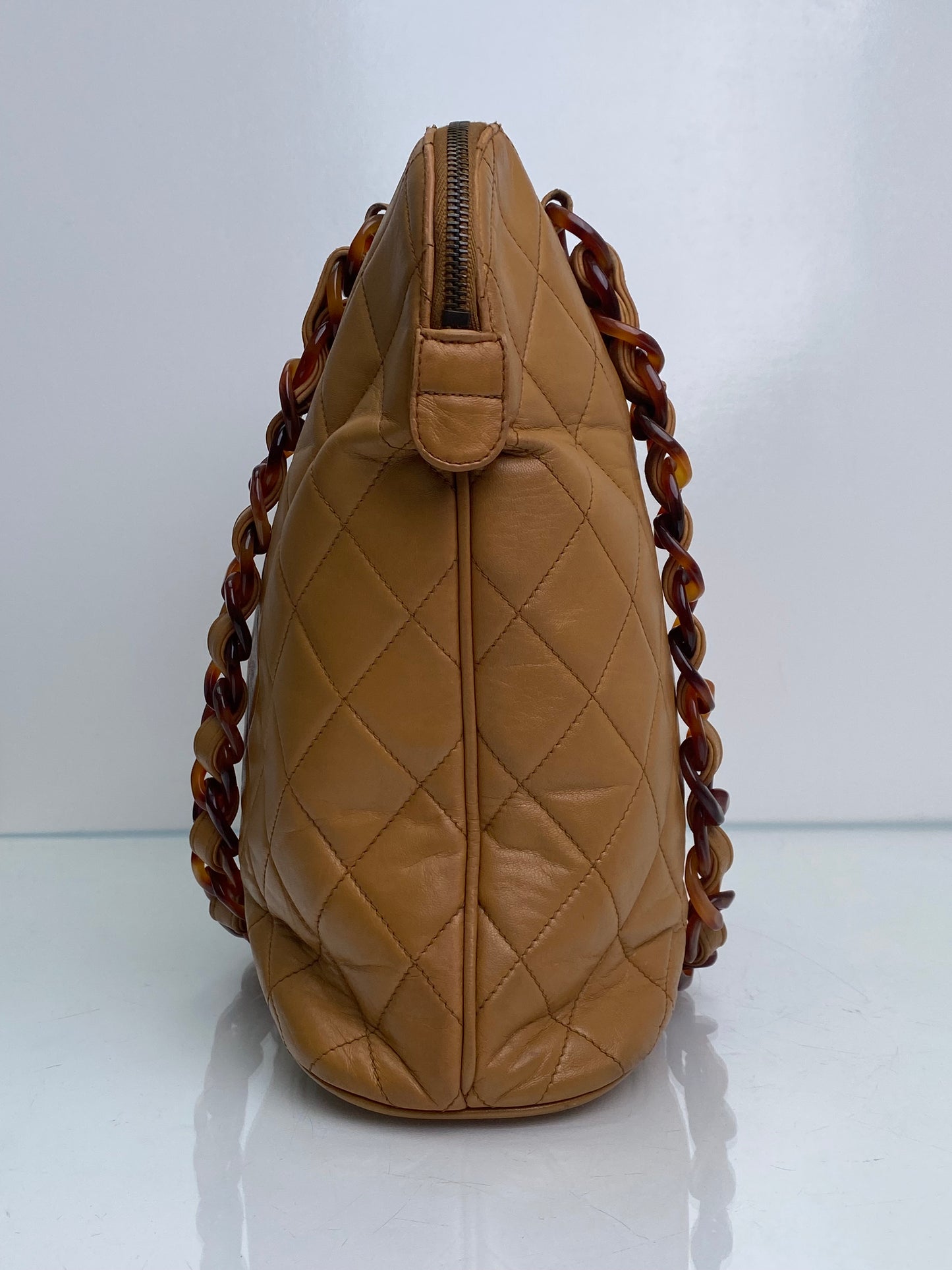Chanel Vintage Tote Beige Tortoise/GHW