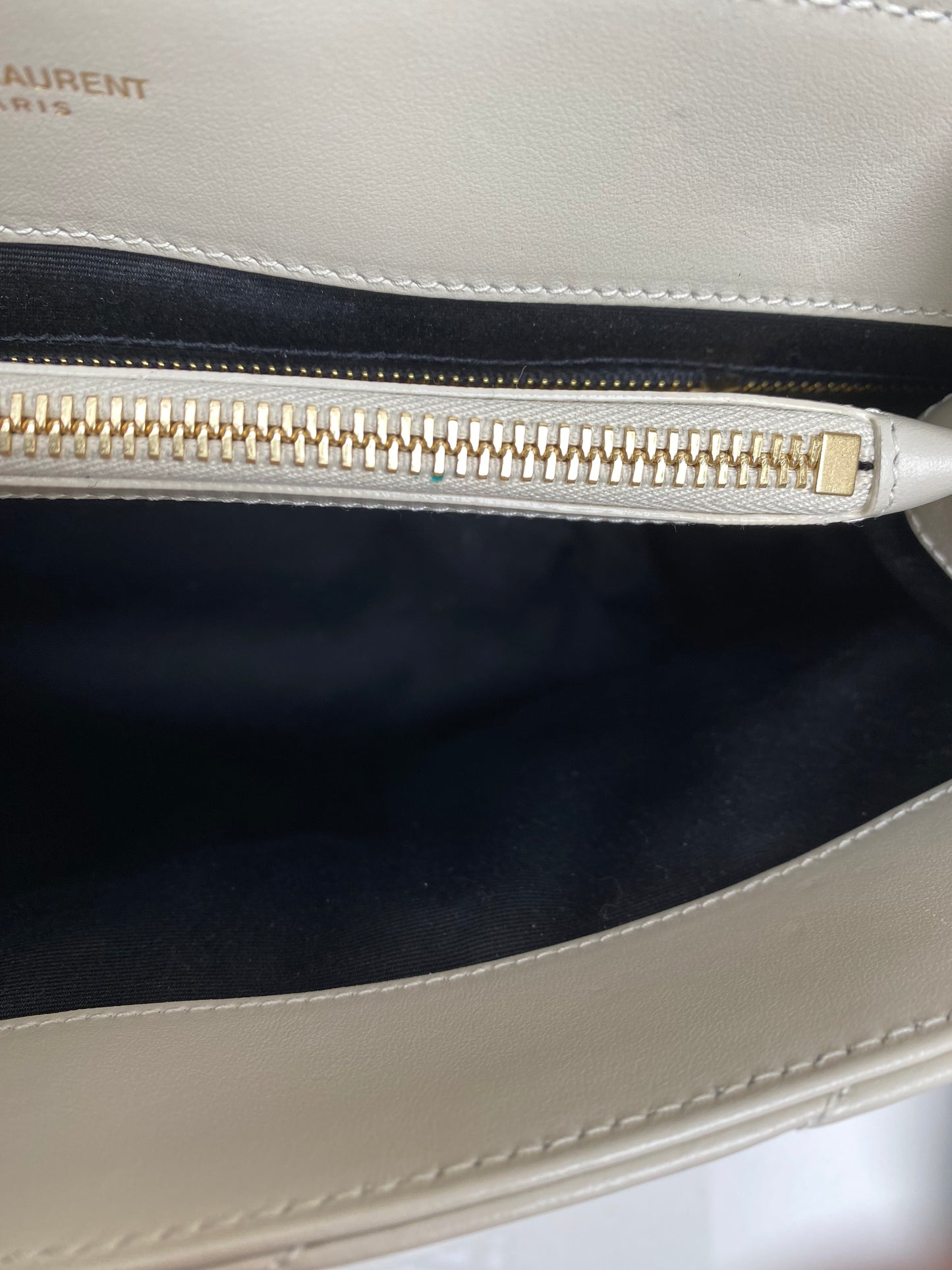 Saint Laurent Cream Lou Lou Bag GHW