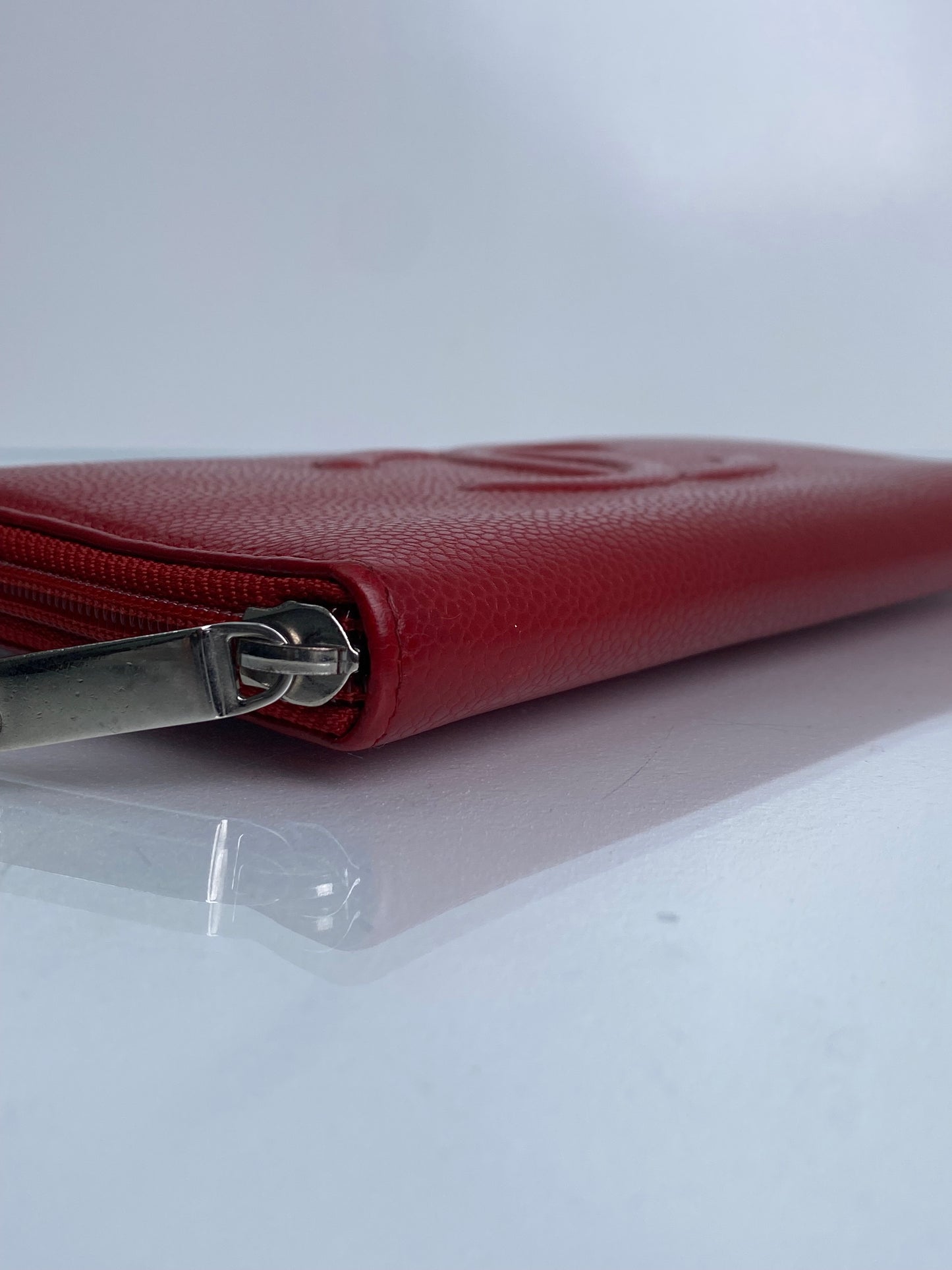Chanel CC Timeless Zip Around Travel Wallet