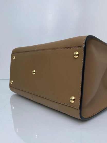 Fendi Taupe Peekaboo X-Lite Bag GHW