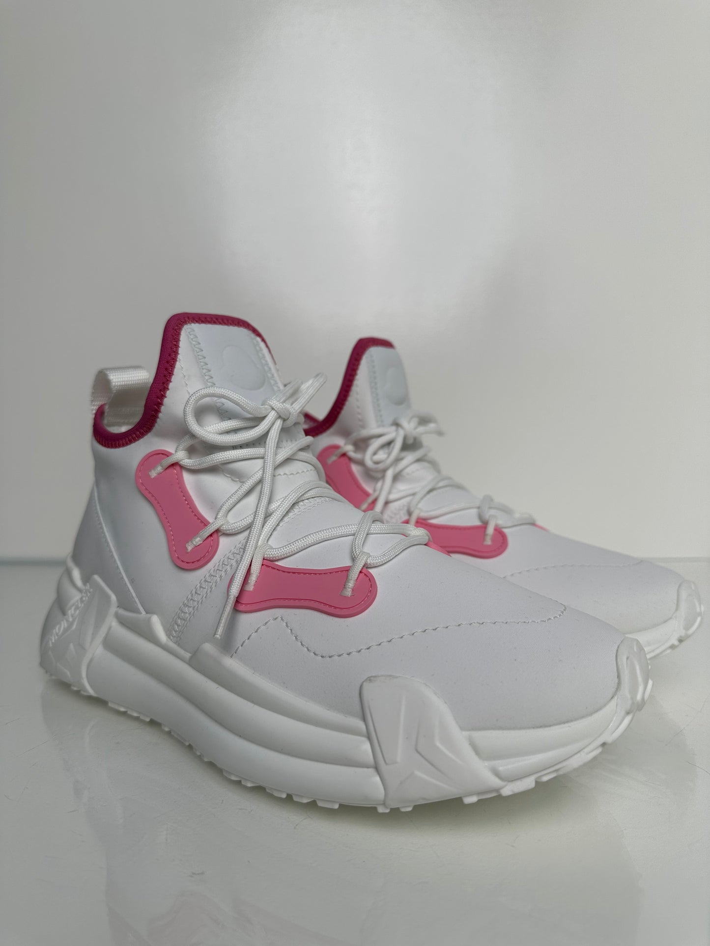 Moncler Lunarove Tri Pink & White Sneakers, 38.5