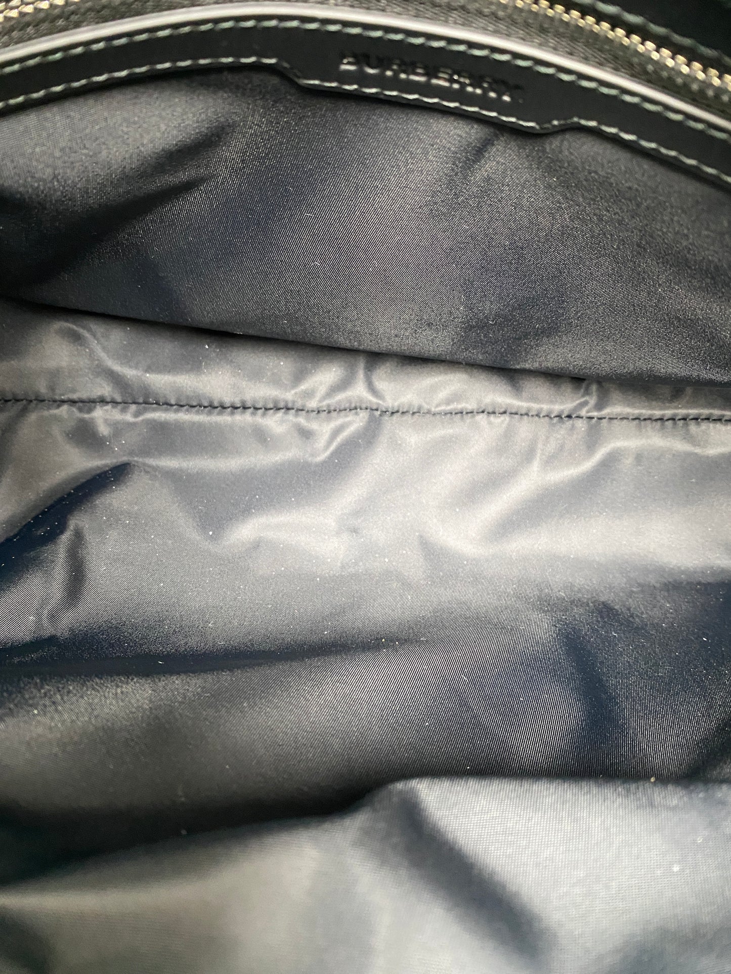 Burberry Black Nylon Logo Bag