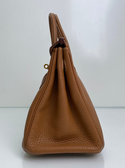 Hermes Birkin 25 Gold Togo GHW #P