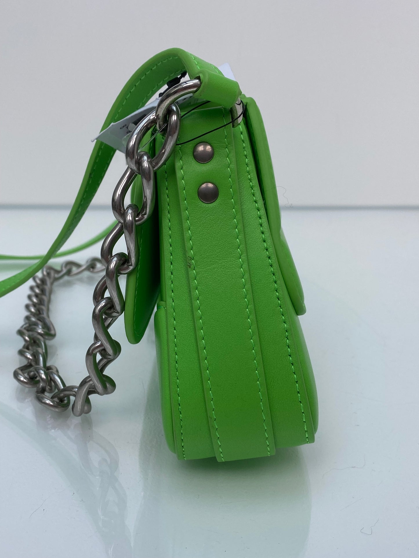 Balenciaga Neon Green Lindsay Shoulder Bag
