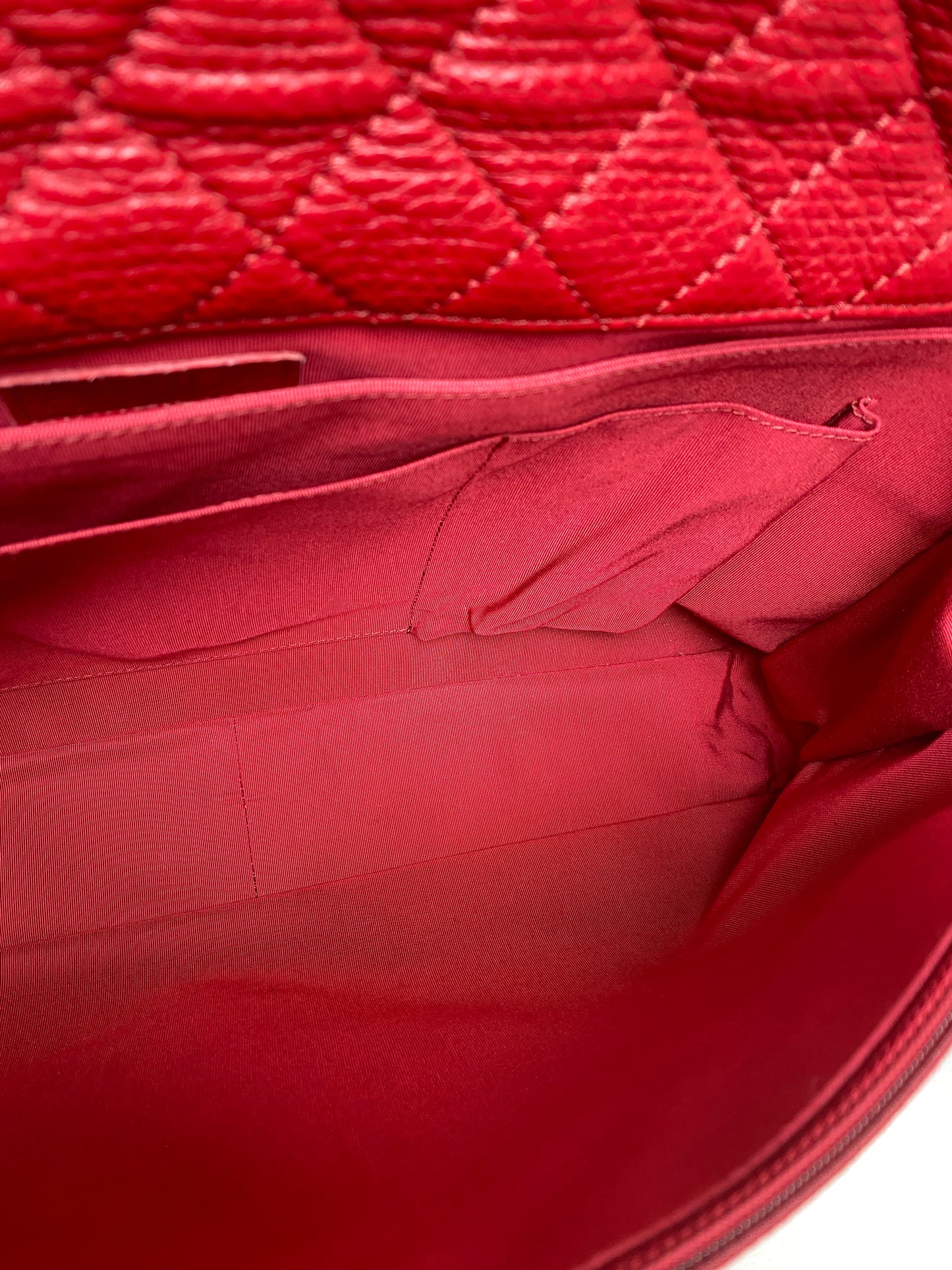 Chanel Red Quilted XXL Travel Flap Bag GHW