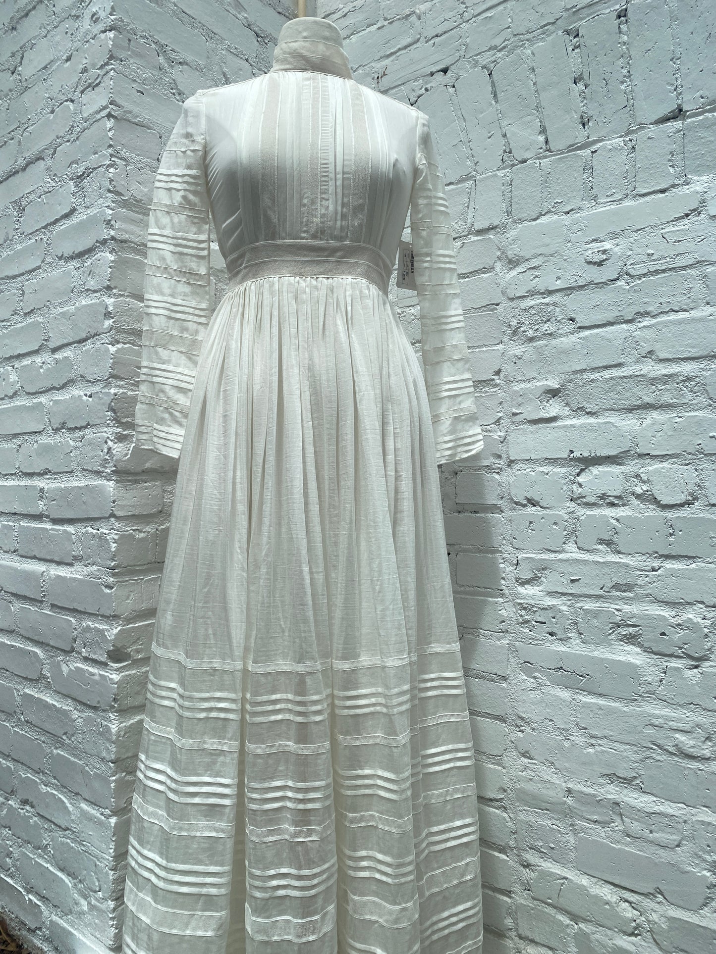 Valentino S.p.A Cream Long Sleeve Dress, 00