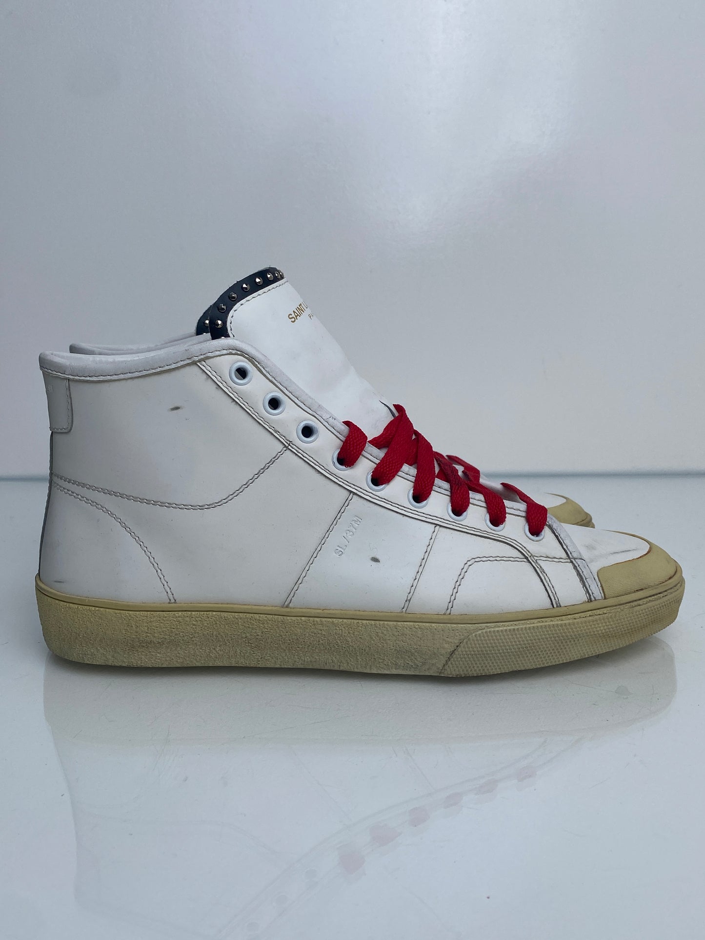 Saint Laurent White Hightops, 43