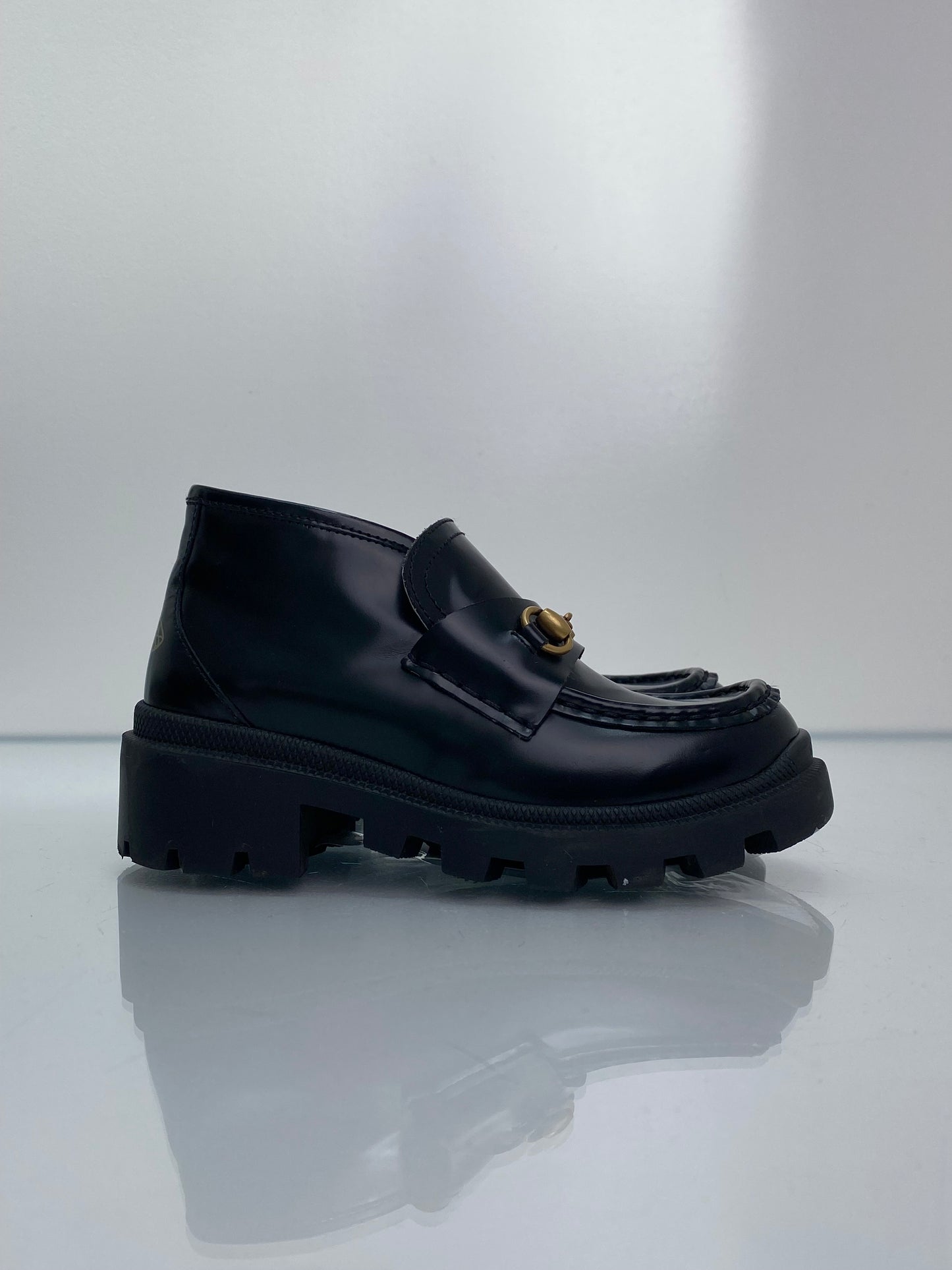 Gucci Children’s Black Horse Bit Loafers, 30