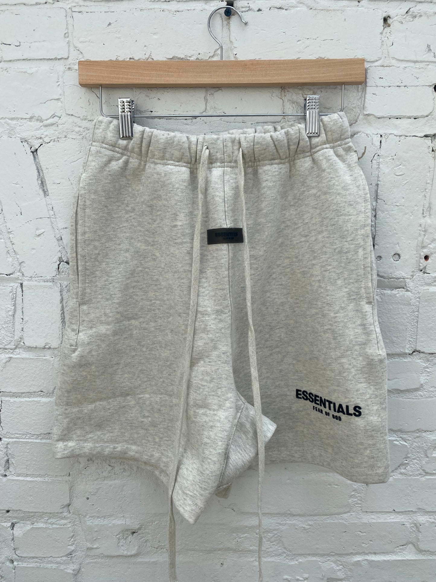 Essentials Light Oatmeal Shorts, XS