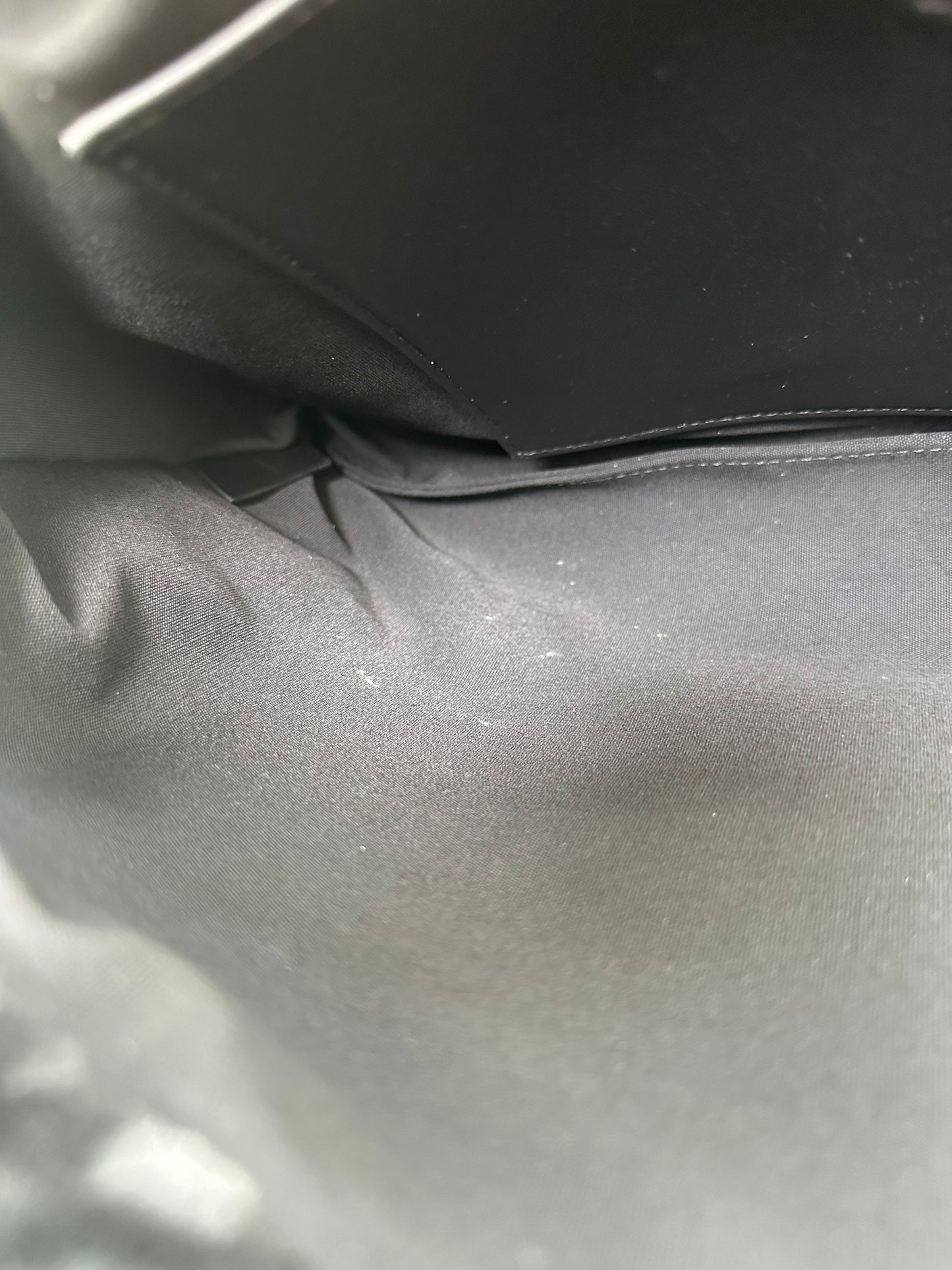 Dior Black & Dark Grey Oblique  Shearling Saddle Briefcase Bag BHW