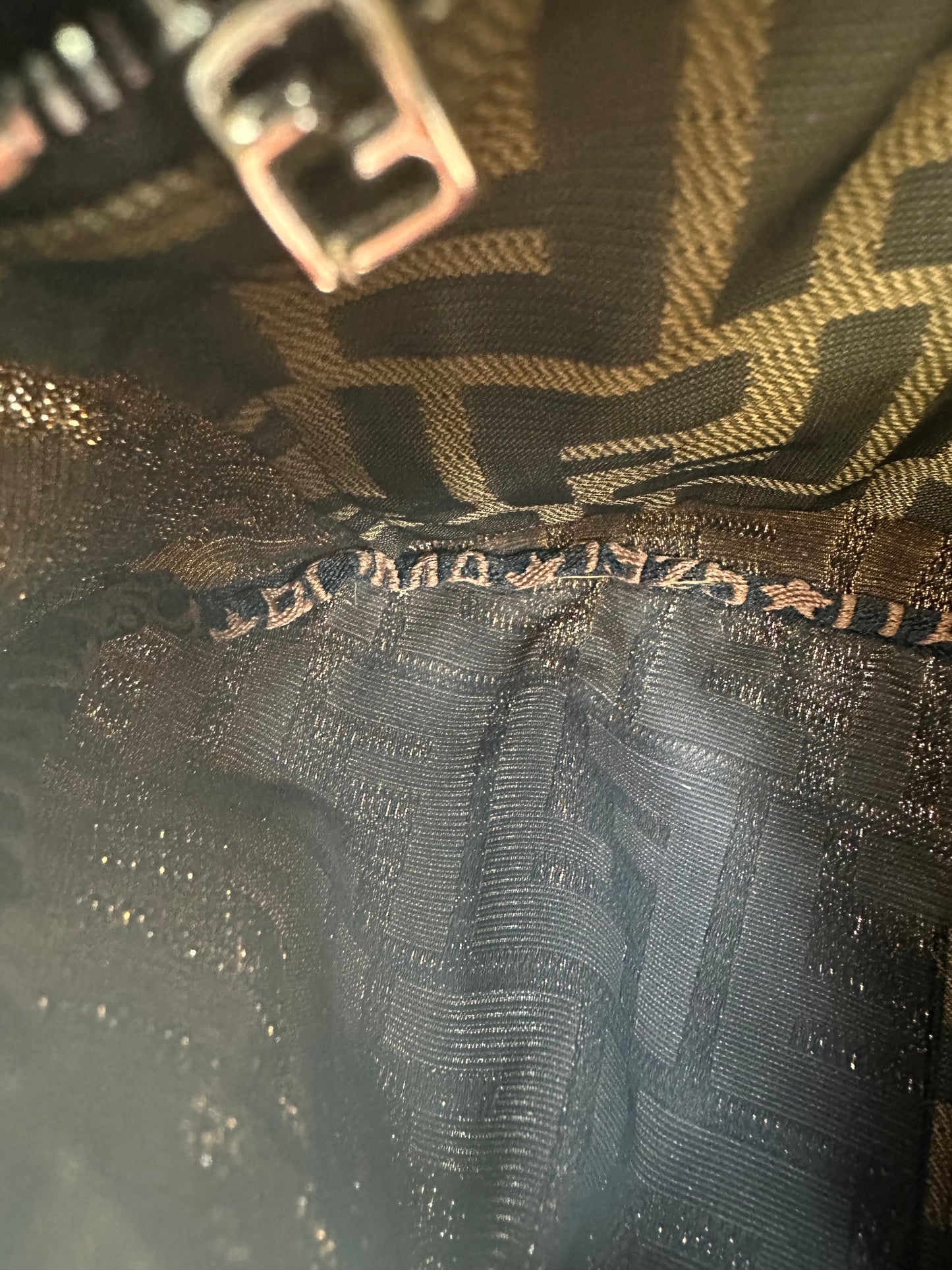 Fendi FF Zucca Mini Bag SHW