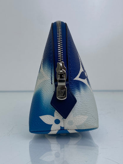 Louis Vuitton Blue Giant Monogram Escale Cosmetic Bag SHW