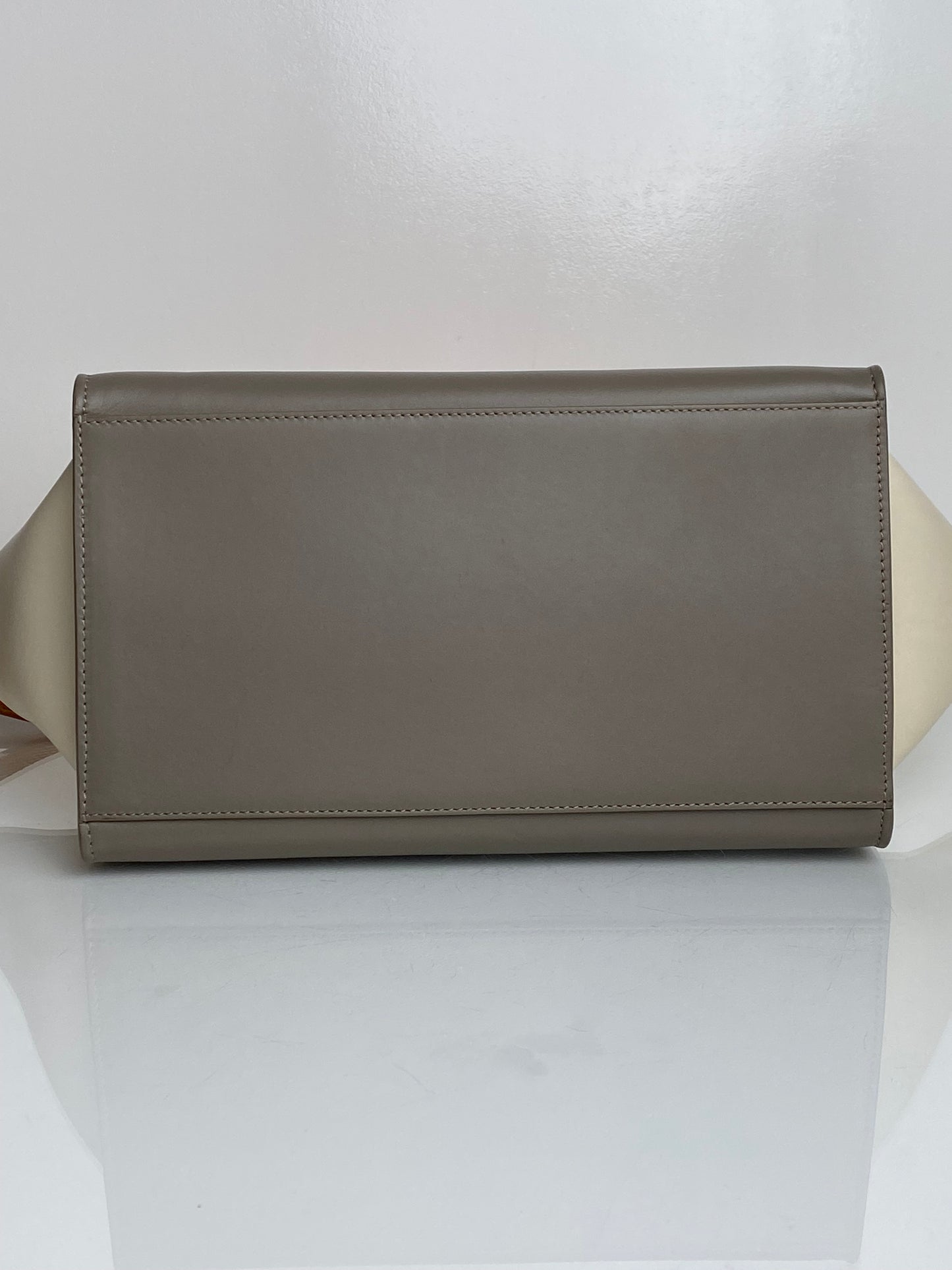 Celine Tricolor Leather & Python Trapeze Top Handle Bag