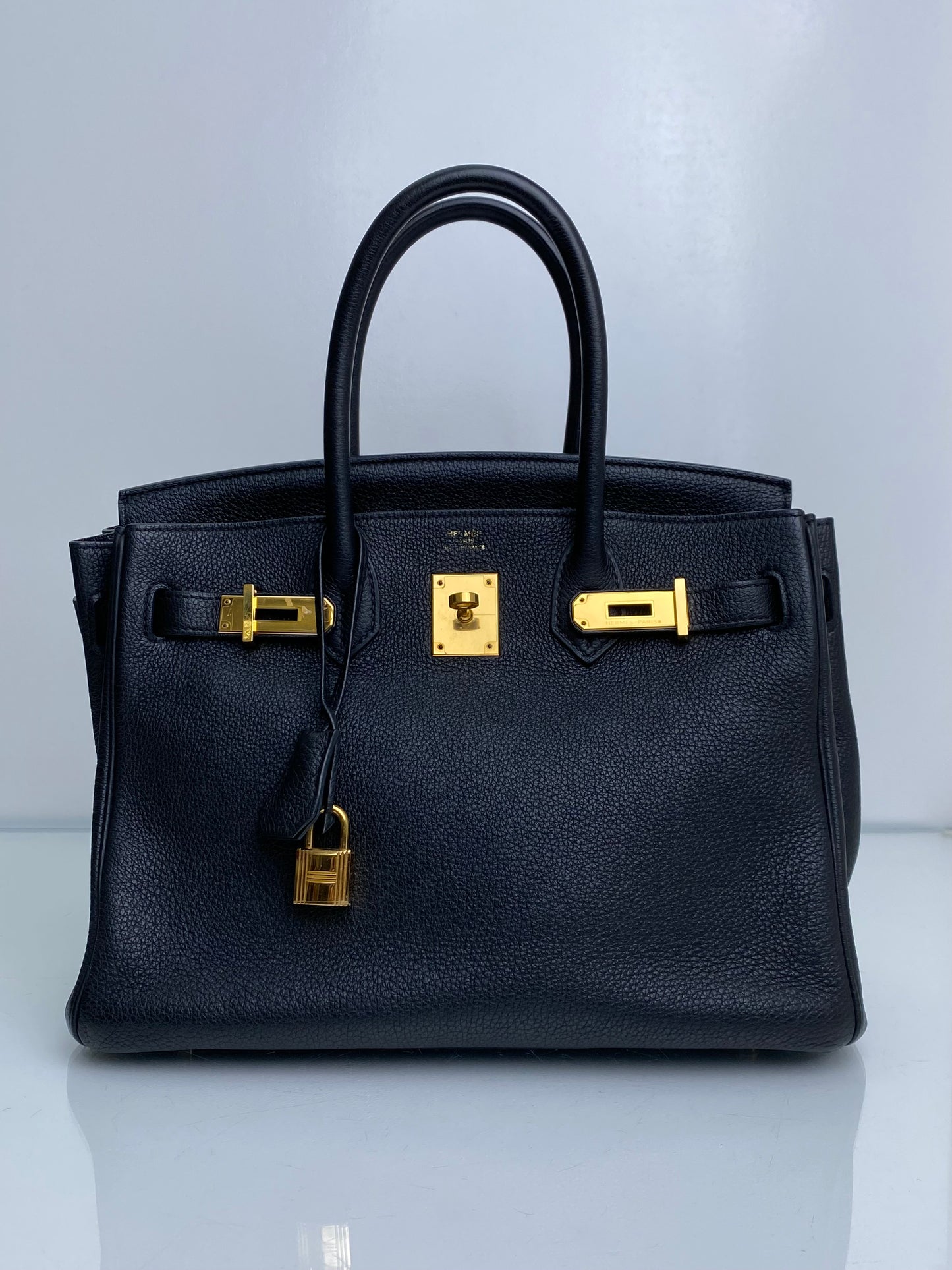 Hermes Birkin 30 Black Togo GHW #R