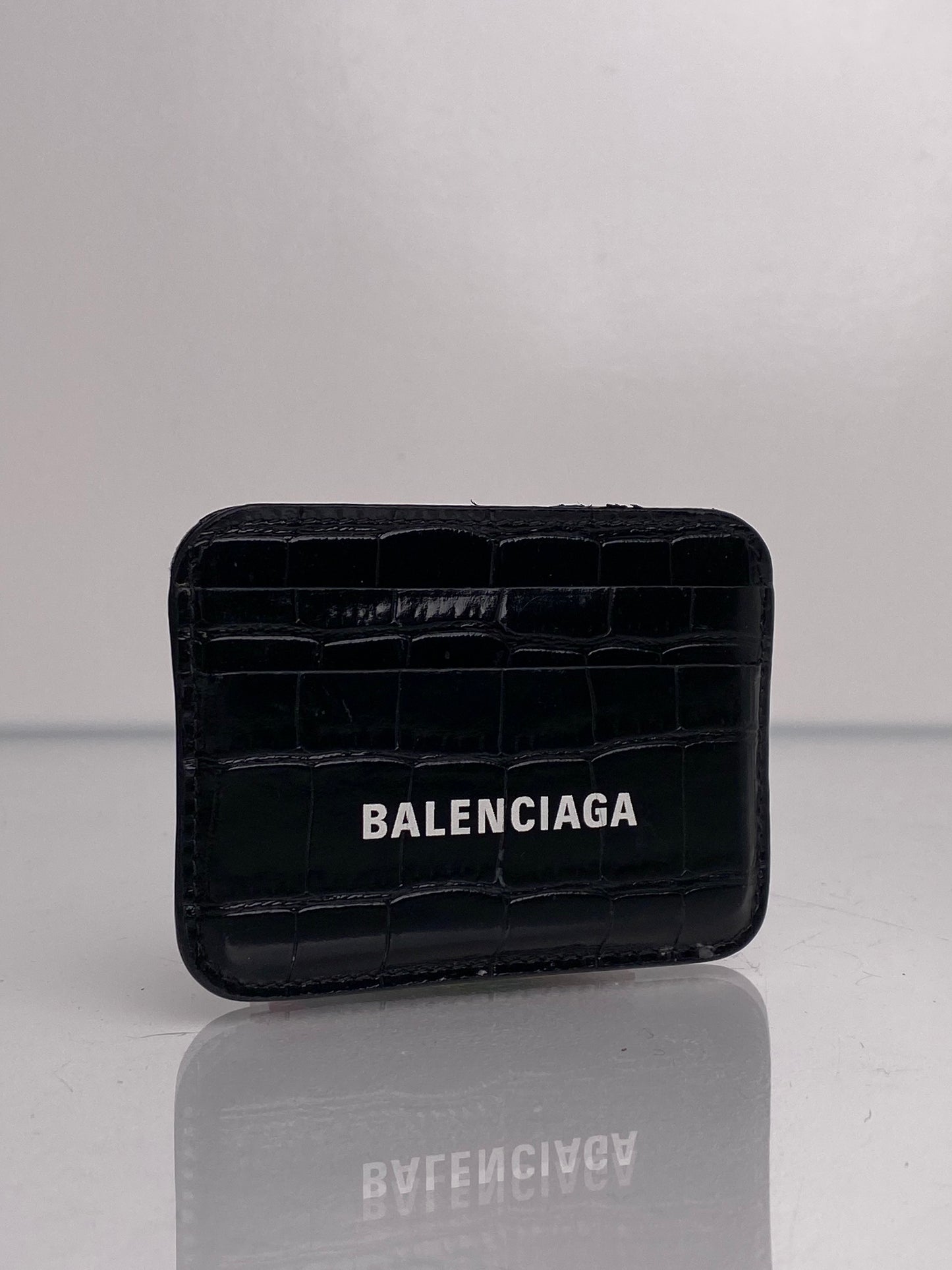 Balenciaga Croc Embossed Card Holder