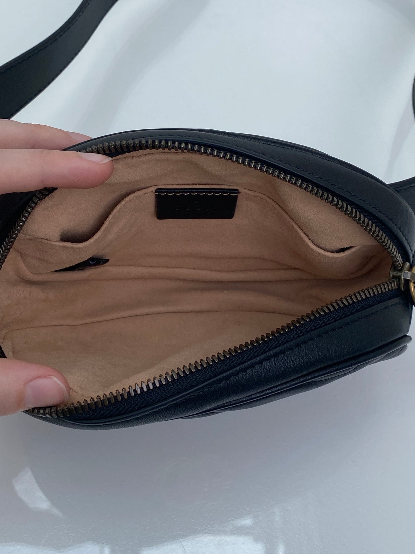 Gucci Black Marmont Belt Bag GHW, 95