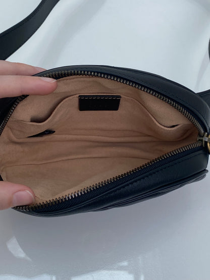 Gucci Black Marmont Belt Bag GHW, 95