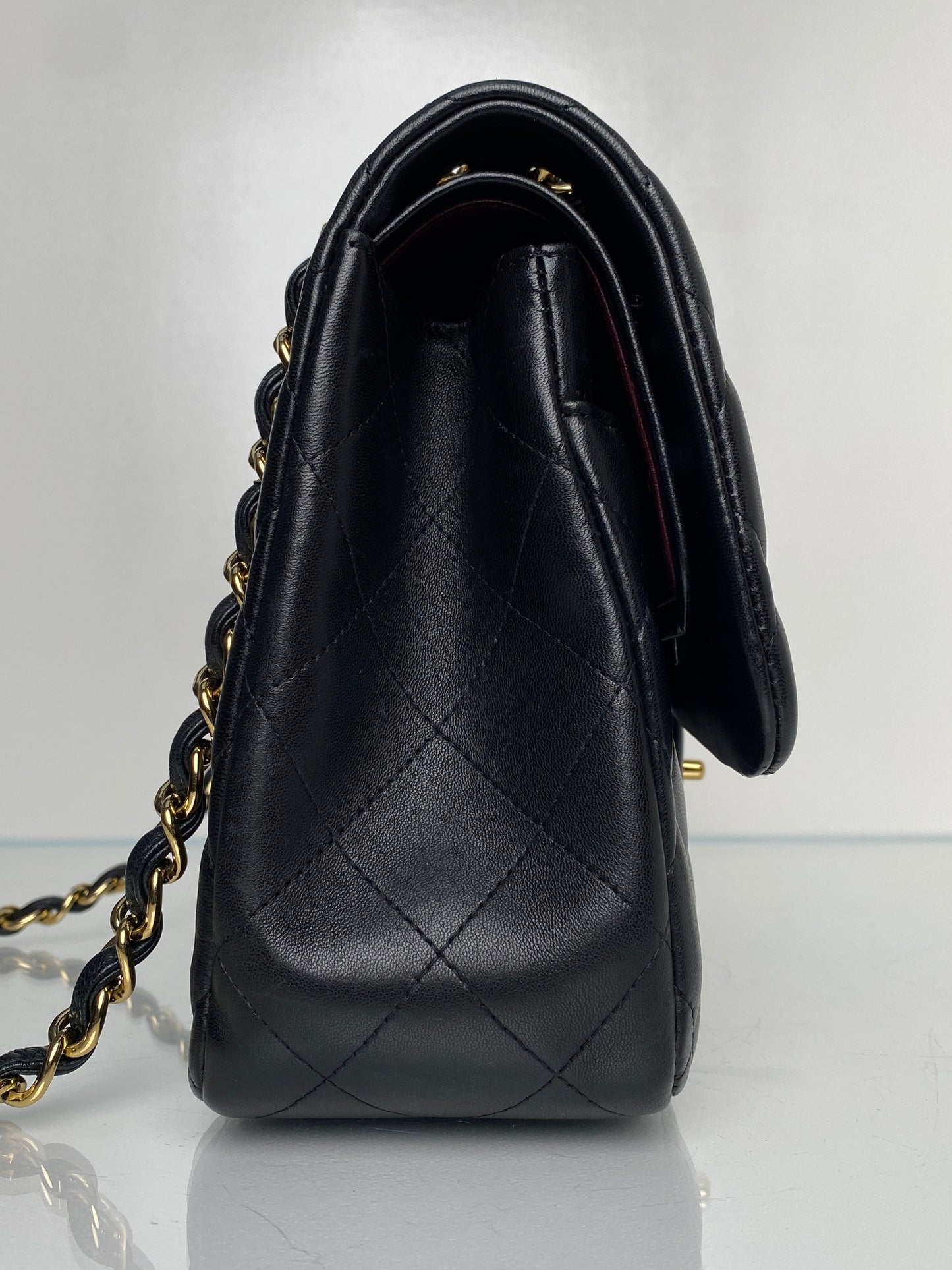 Chanel Black Lambskin Classic Jumbo Double Flap Bag GHW #14