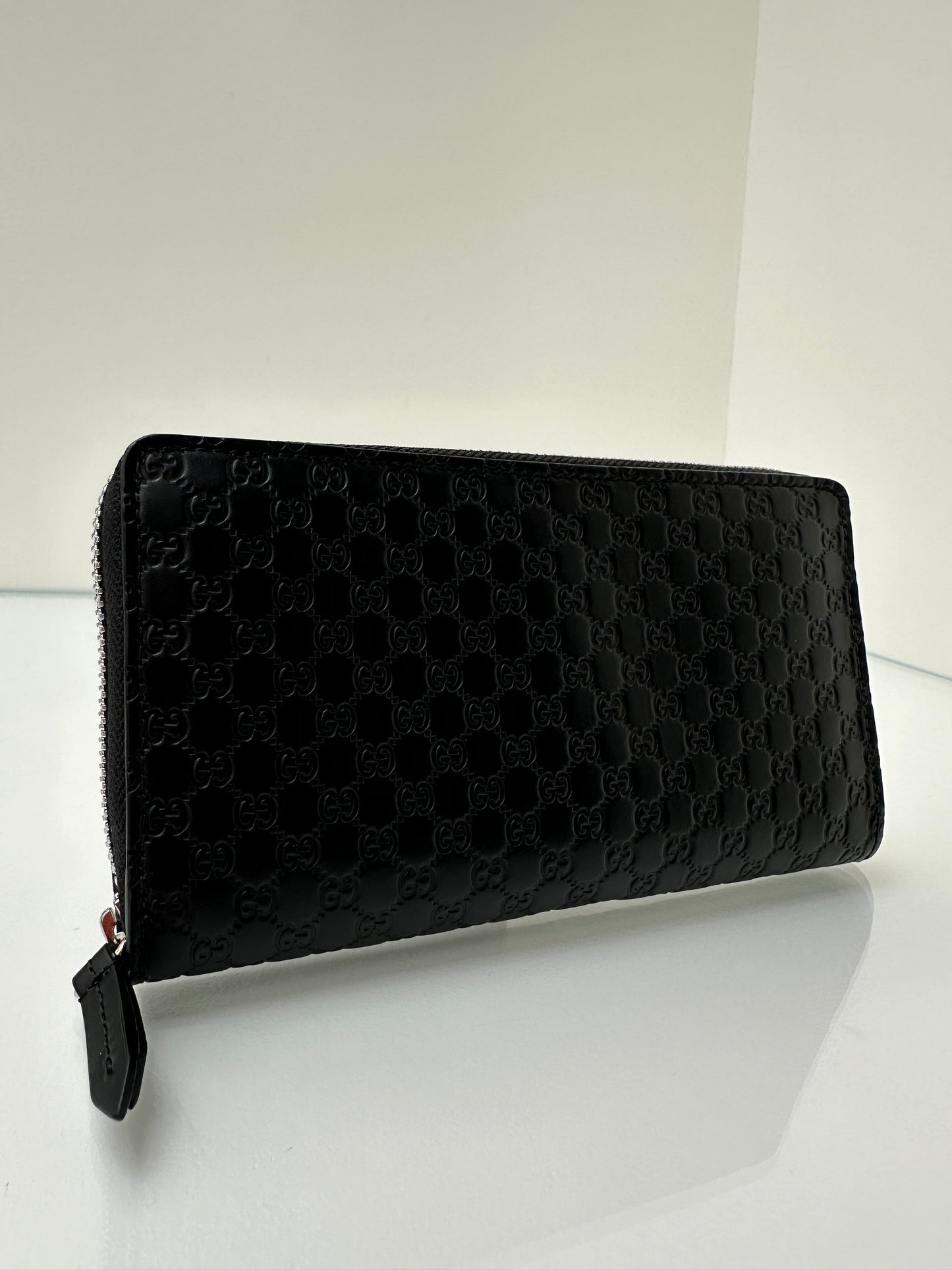 Gucci Black Guccisima Zippy Wallet