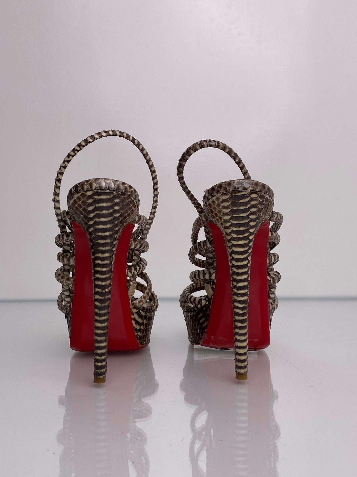 Christian Louboutin Exotic Python Heels, 39