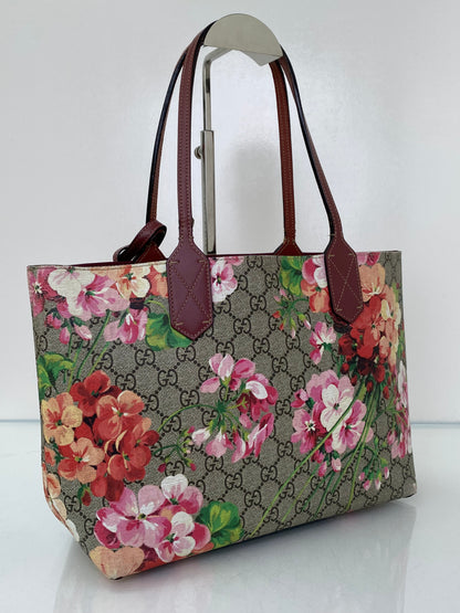 Gucci GG Pink Blooms Tote Bag (As Is)