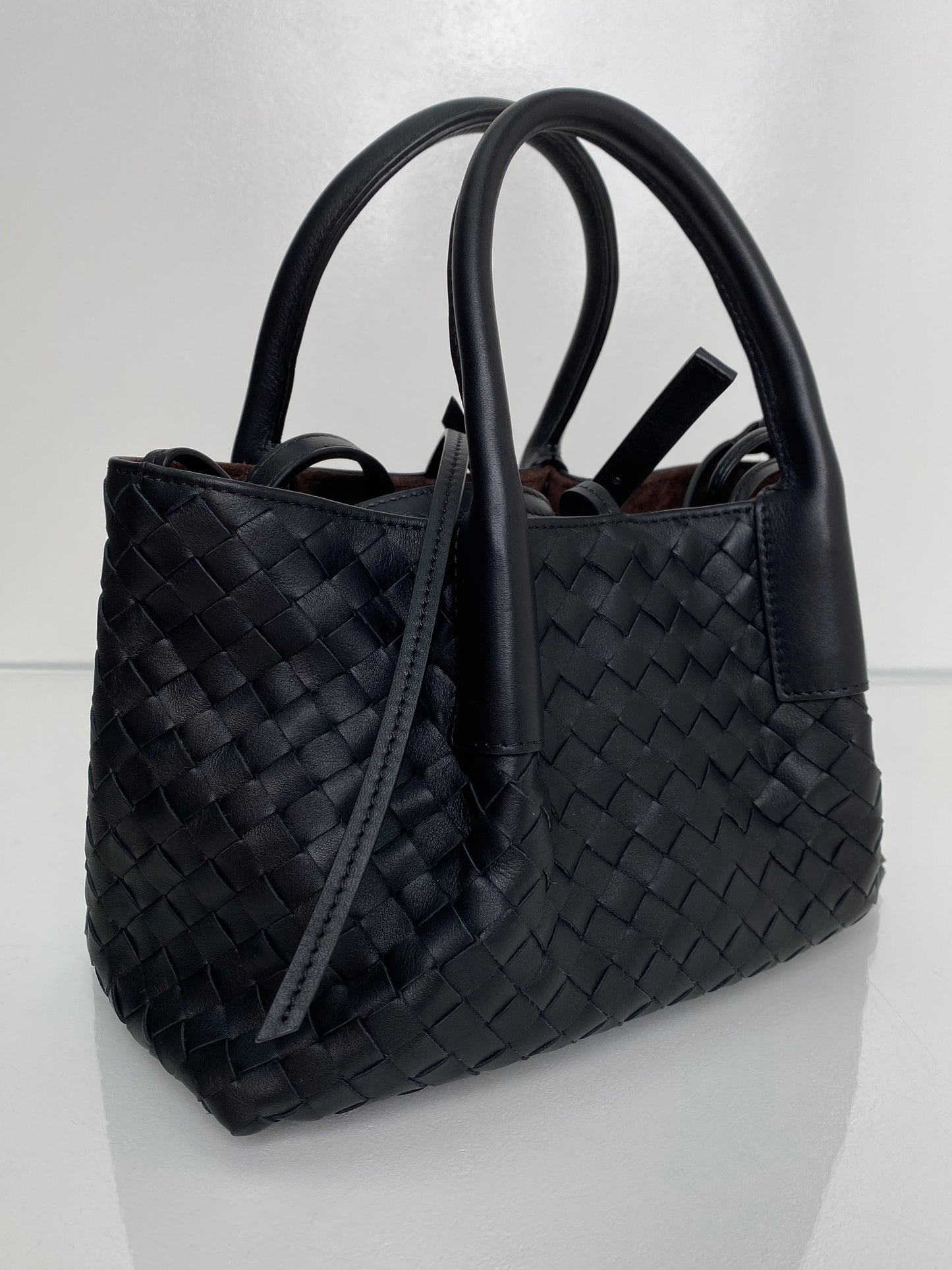 Bottega Veneta Black Small Pinacoteca Bag GHW