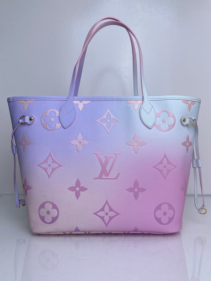 Louis Vuitton Pink Ombre Giant Monogram Spring In The City Neverfull Bag MM GHW