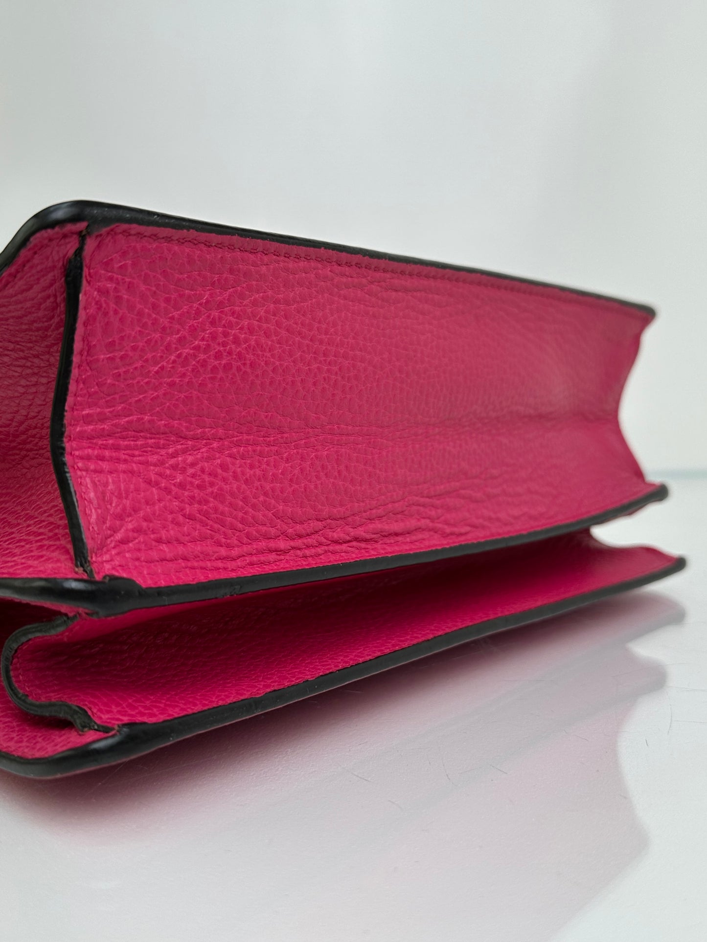Gucci Hot Pink Leather Bamboo Tophandle Dionysus Bag SHW