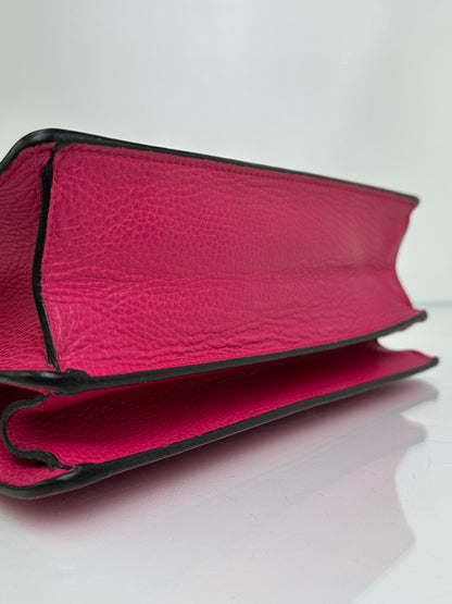 Gucci Hot Pink Leather Bamboo Tophandle Dionysus Bag SHW