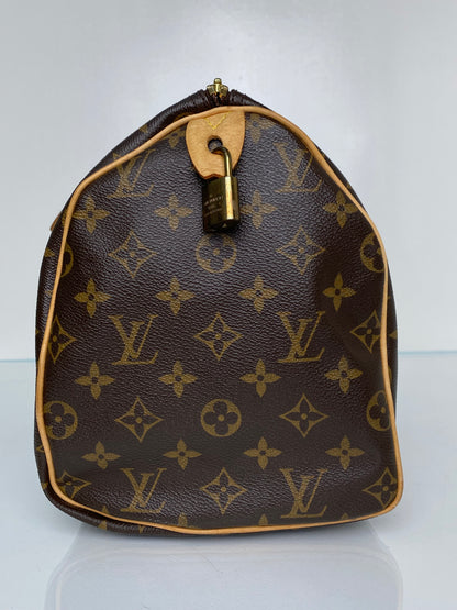 Louis Vuitton Canvas Monogram Speedy 30 Bag GHW