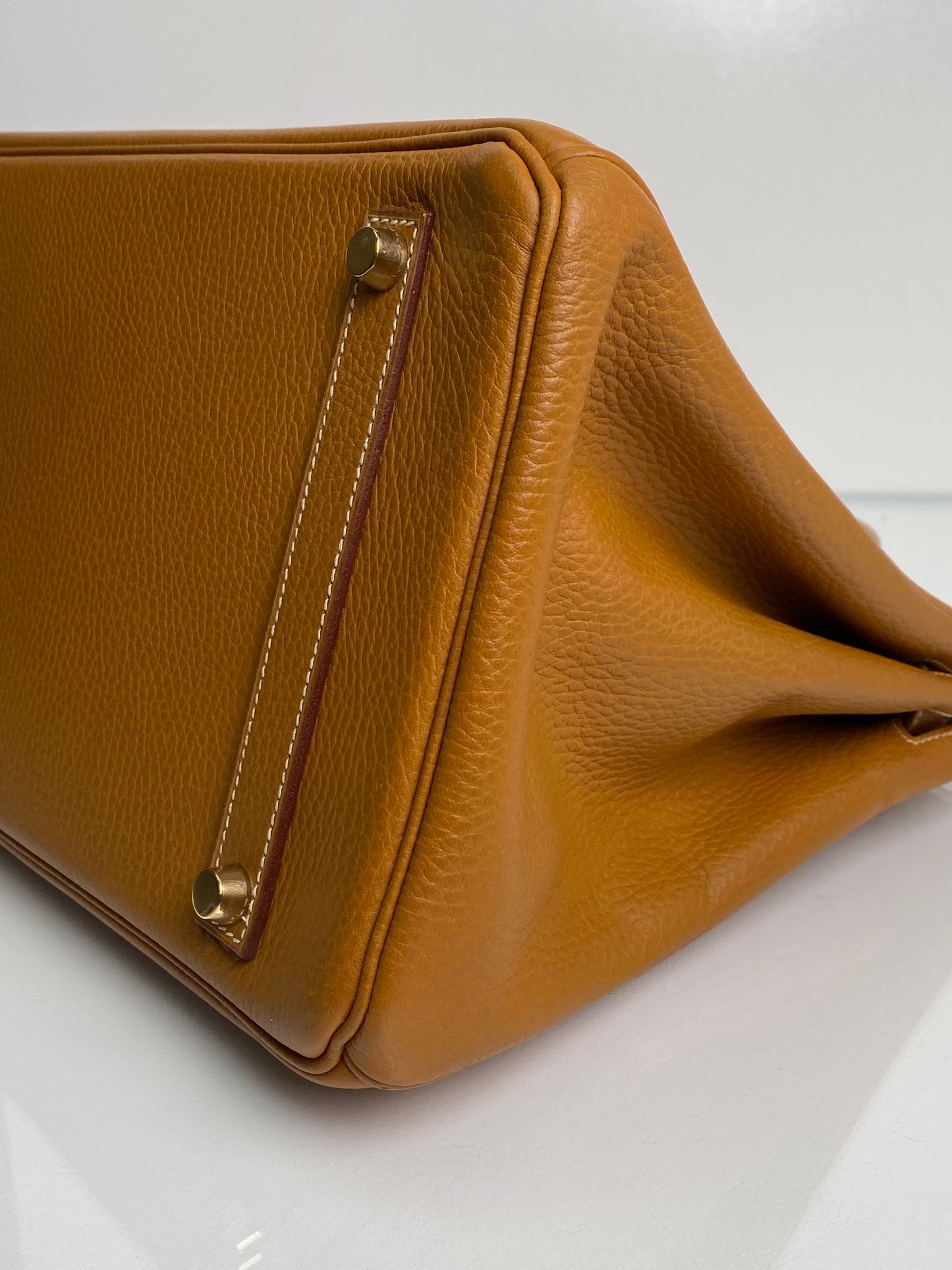 Hermes Birkin 35 Gold Ardennes GHW #B