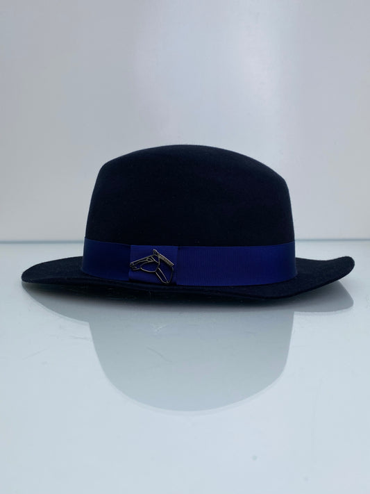 Hermes Marine Lucky Charms Rabbit Felt Hat, 58
