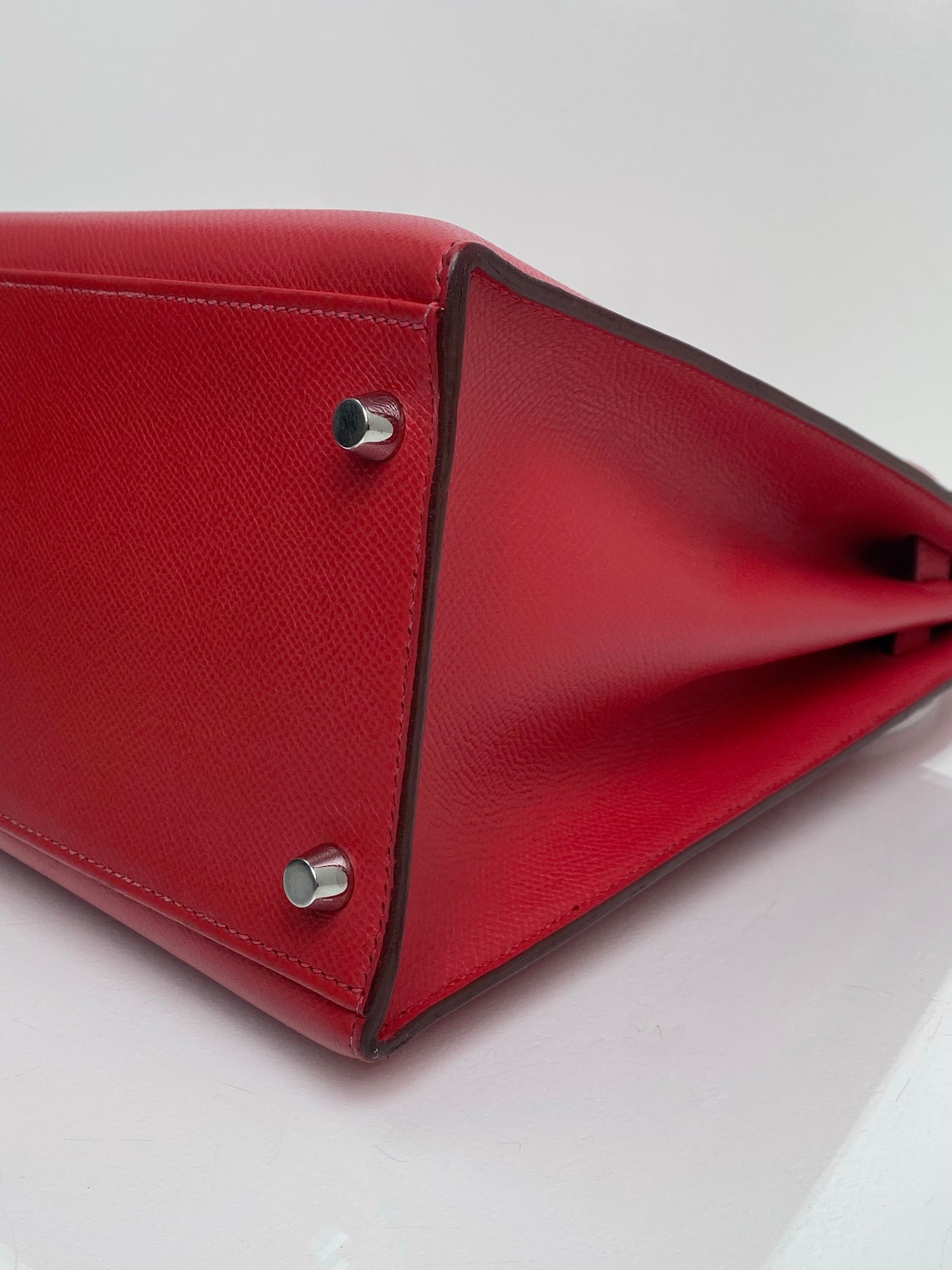 Hermes Kelly 35 Red Epsom PHW #O