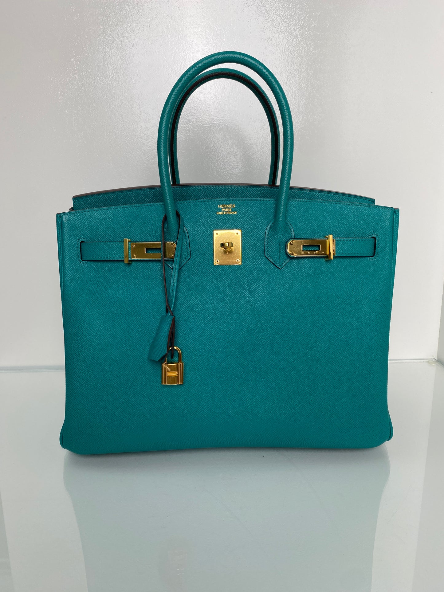 Hermes Birkin 35 Bleu Paon Epsom GHW #R