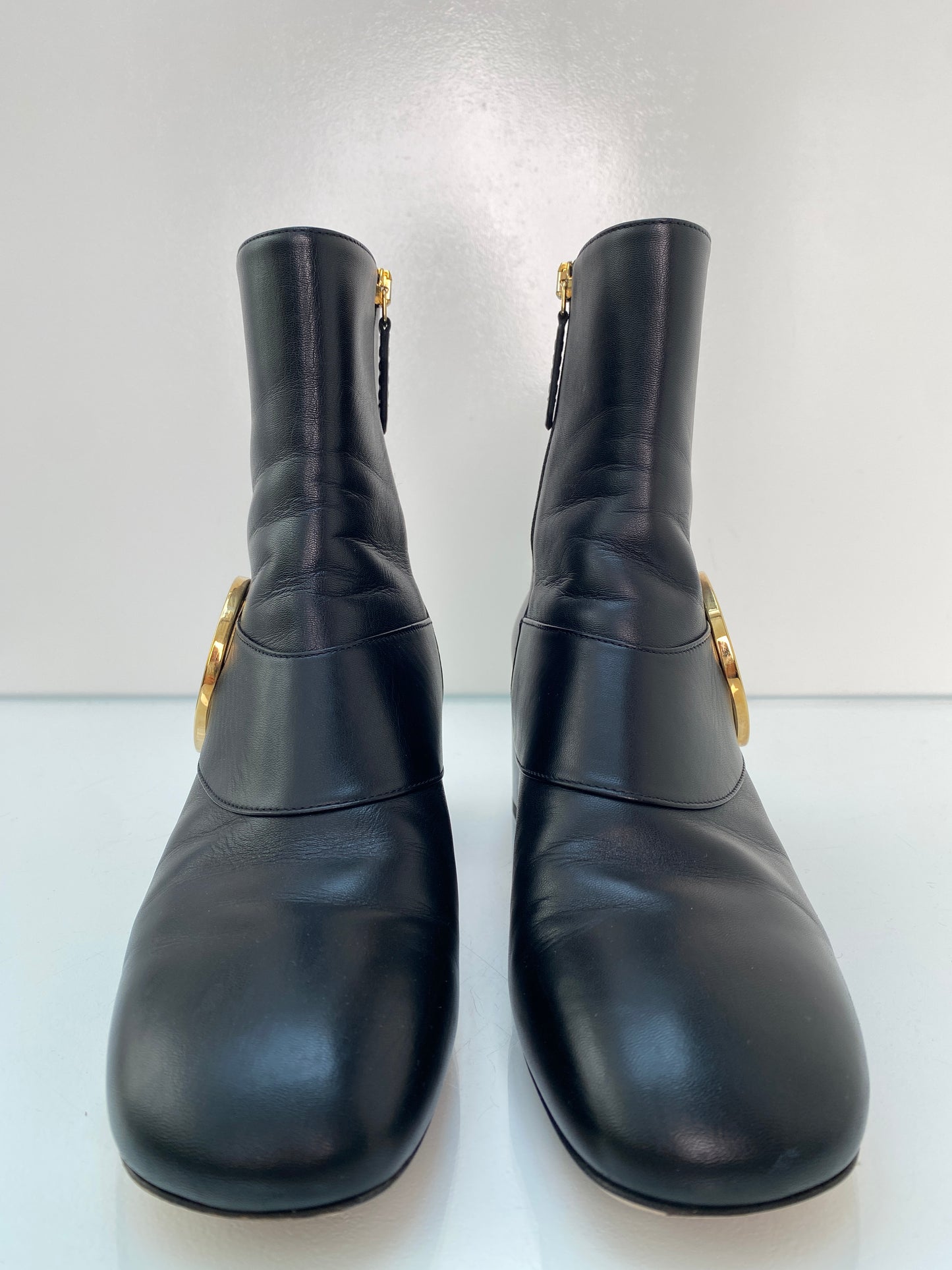 Gucci Black Blondie GG Ankle Boots, 39.5