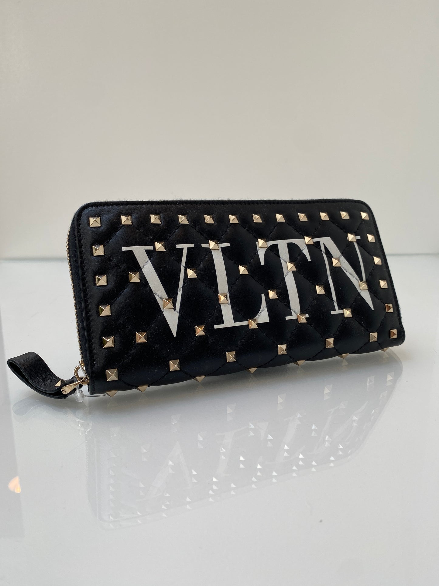 Valentino Studded Zippy Wallet