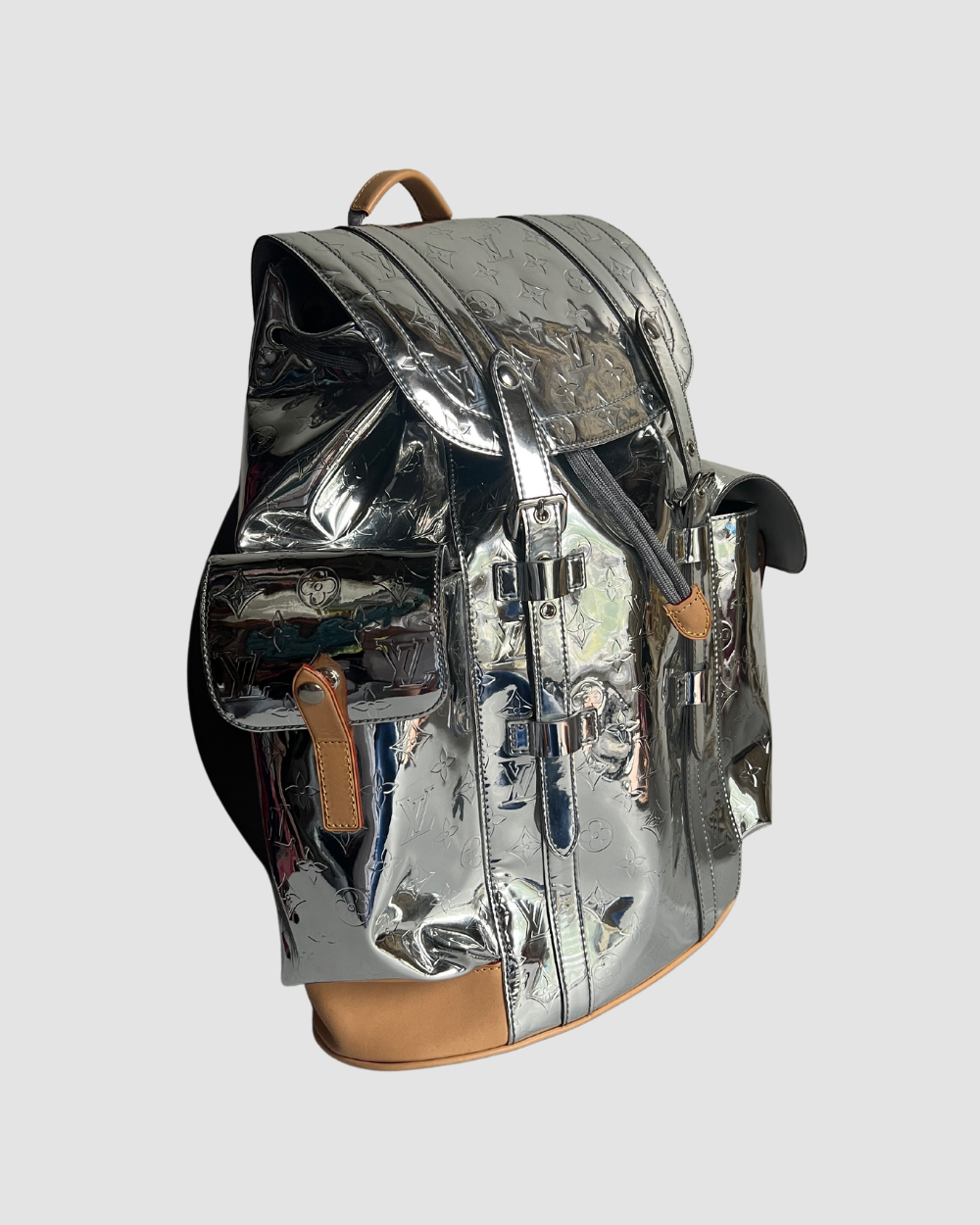 Louis Vuitton Silver Mirrored Backpack