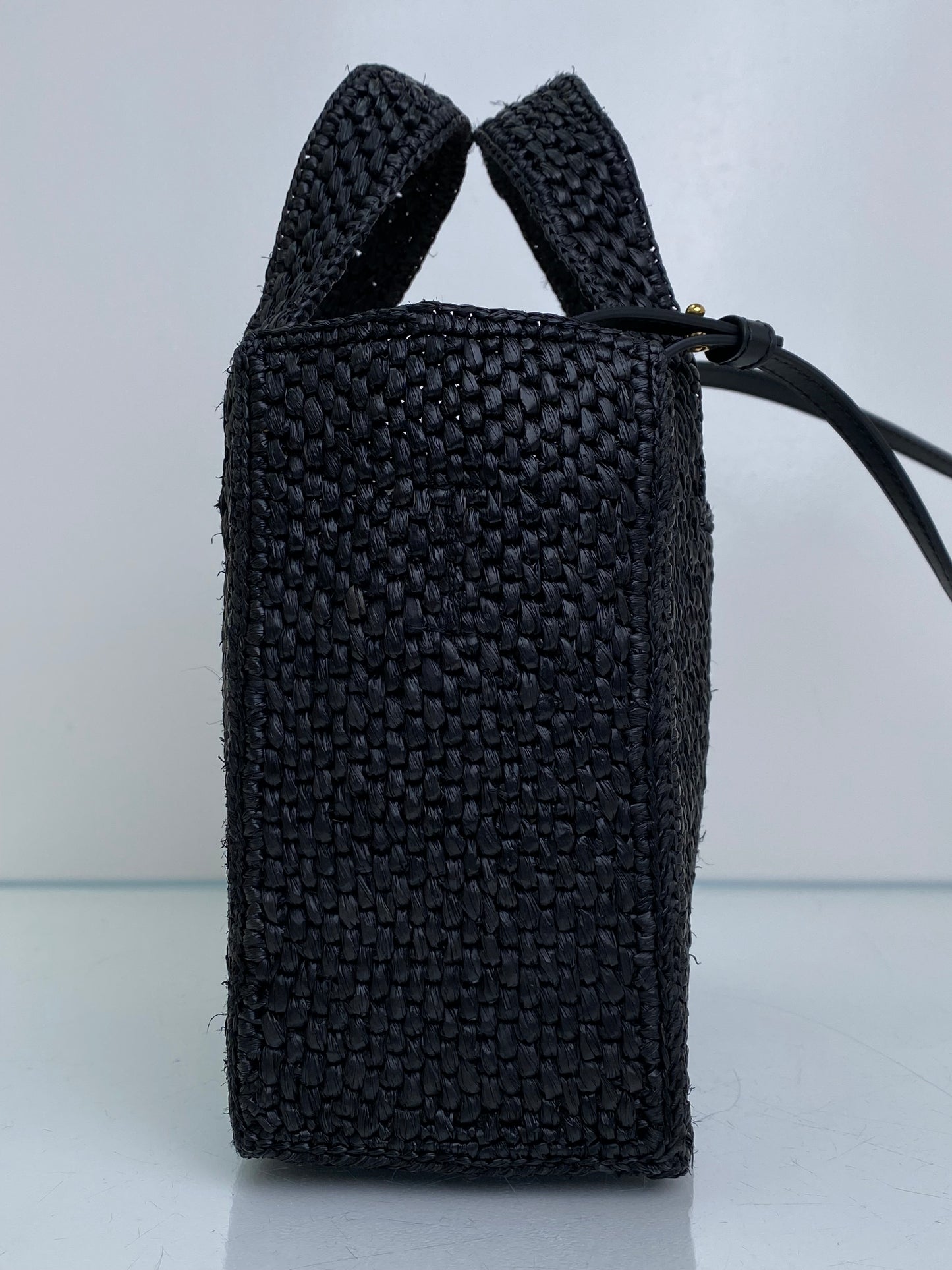Loewe Women's Black Font Tote Bag w/Strap GHW